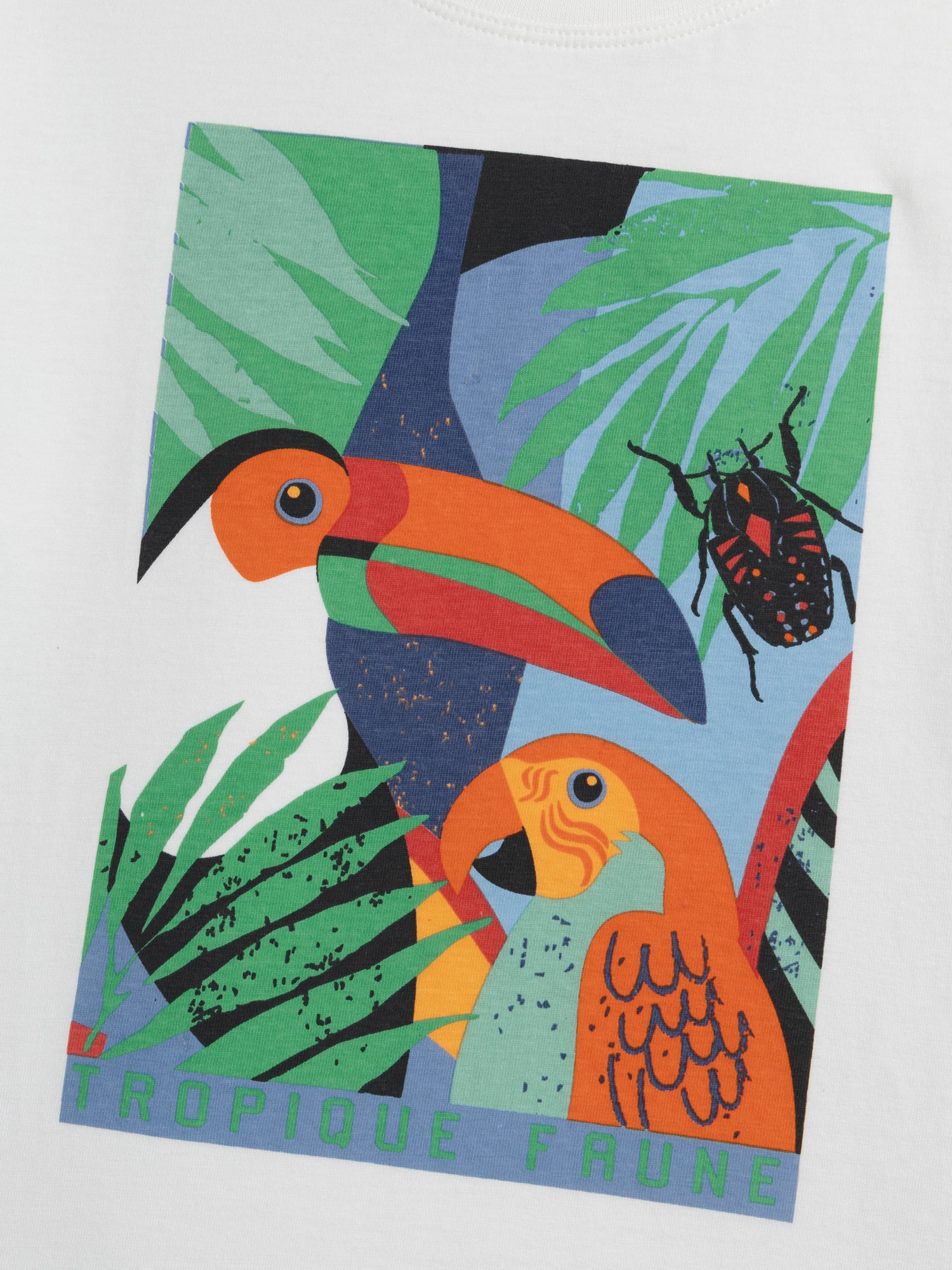 Ensemble t-shirt écru et short rouge avec animation pour garçon - Image 5