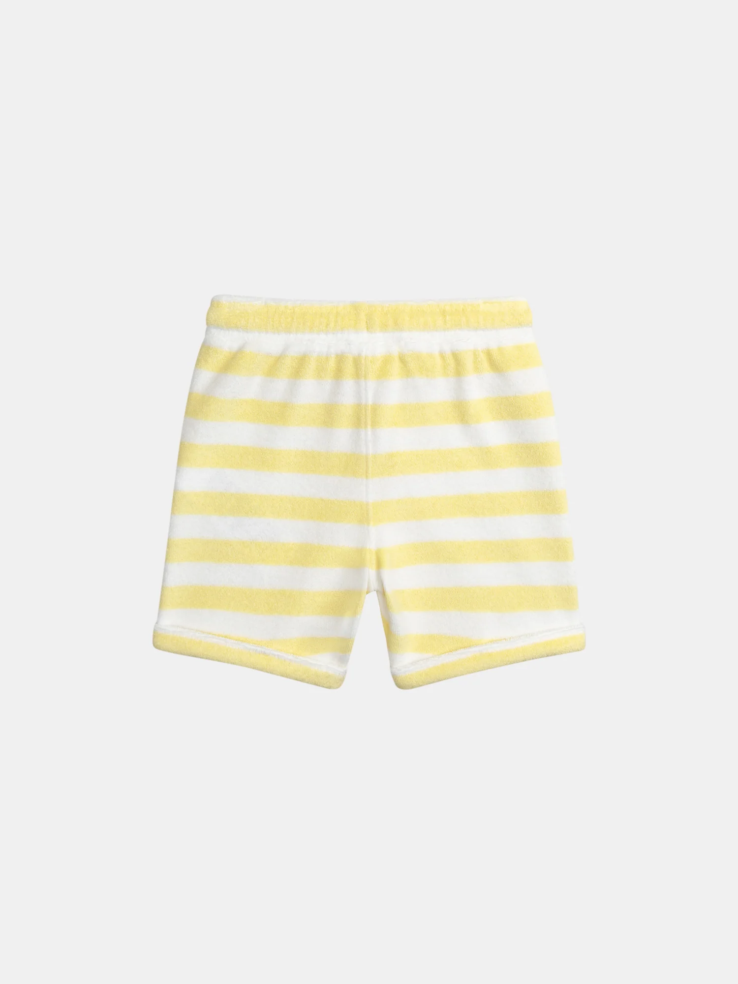 Ensemble t-shirt et short rayé Jaune paille pour bébé garçon - Image 10