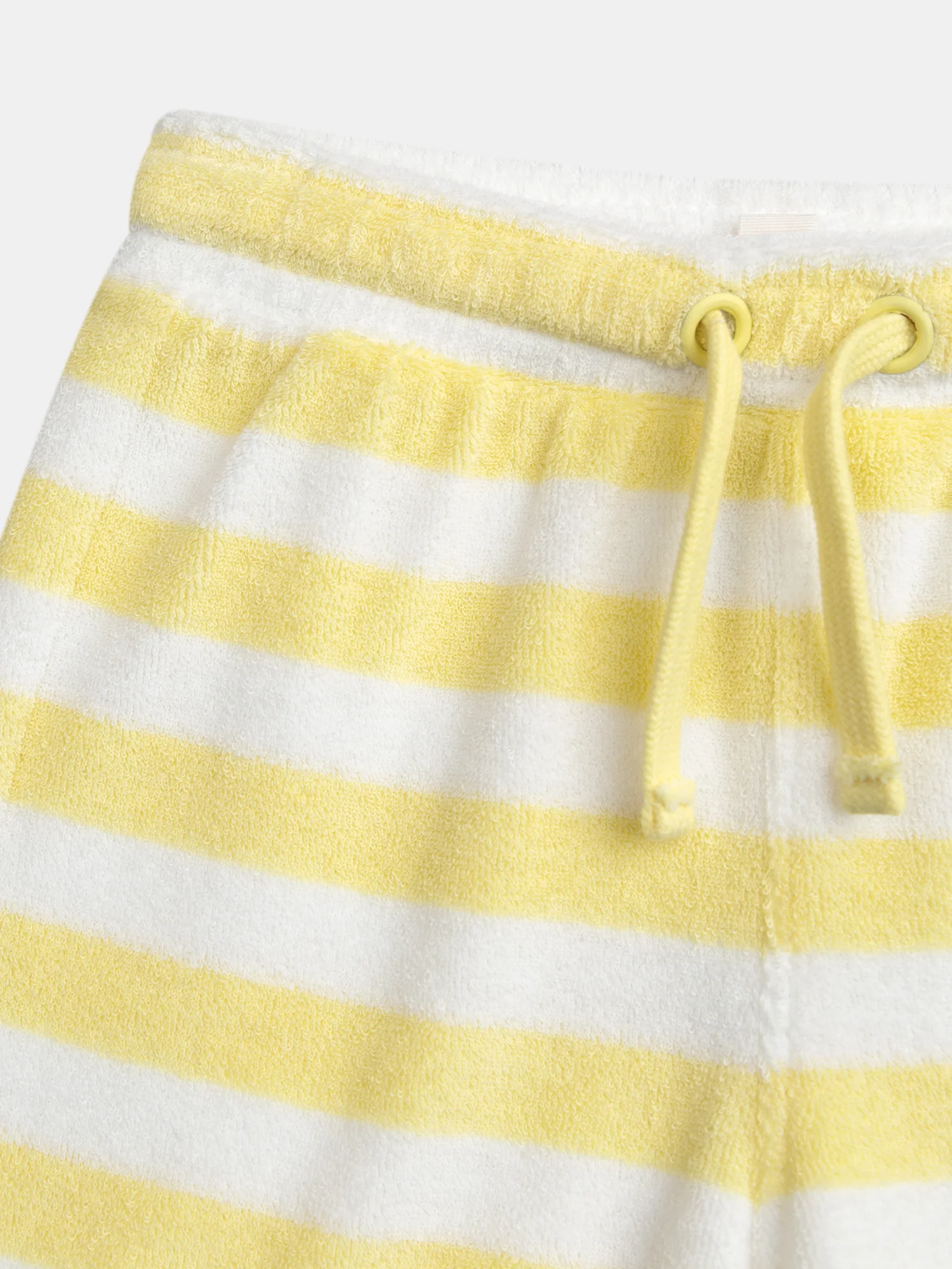 Ensemble t-shirt et short rayé Jaune paille pour bébé garçon - Image 7