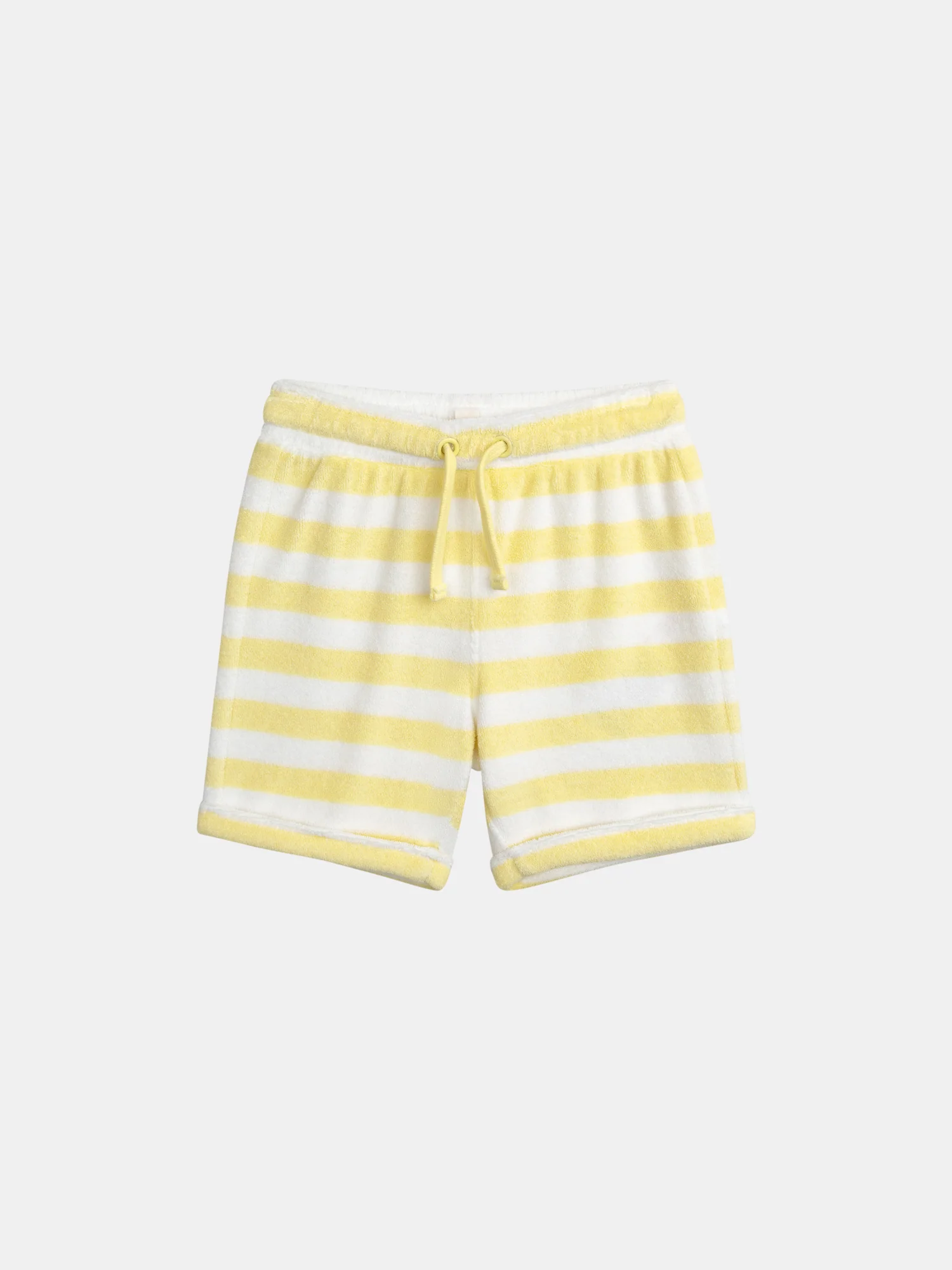 Ensemble t-shirt et short rayé Jaune paille pour bébé garçon - Image 8