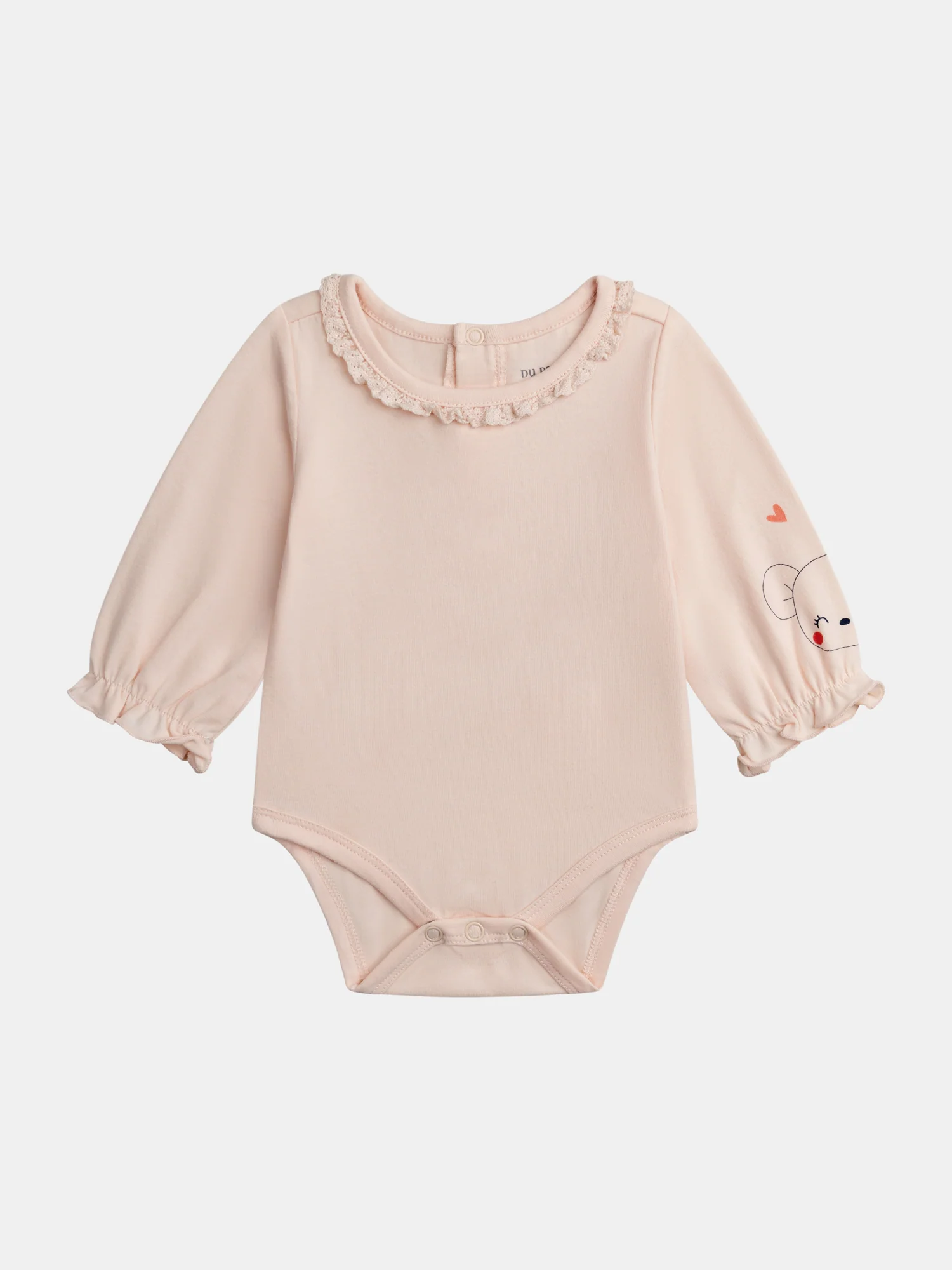 Ensemble naissance salopette et body pour bébé fille - Image 2
