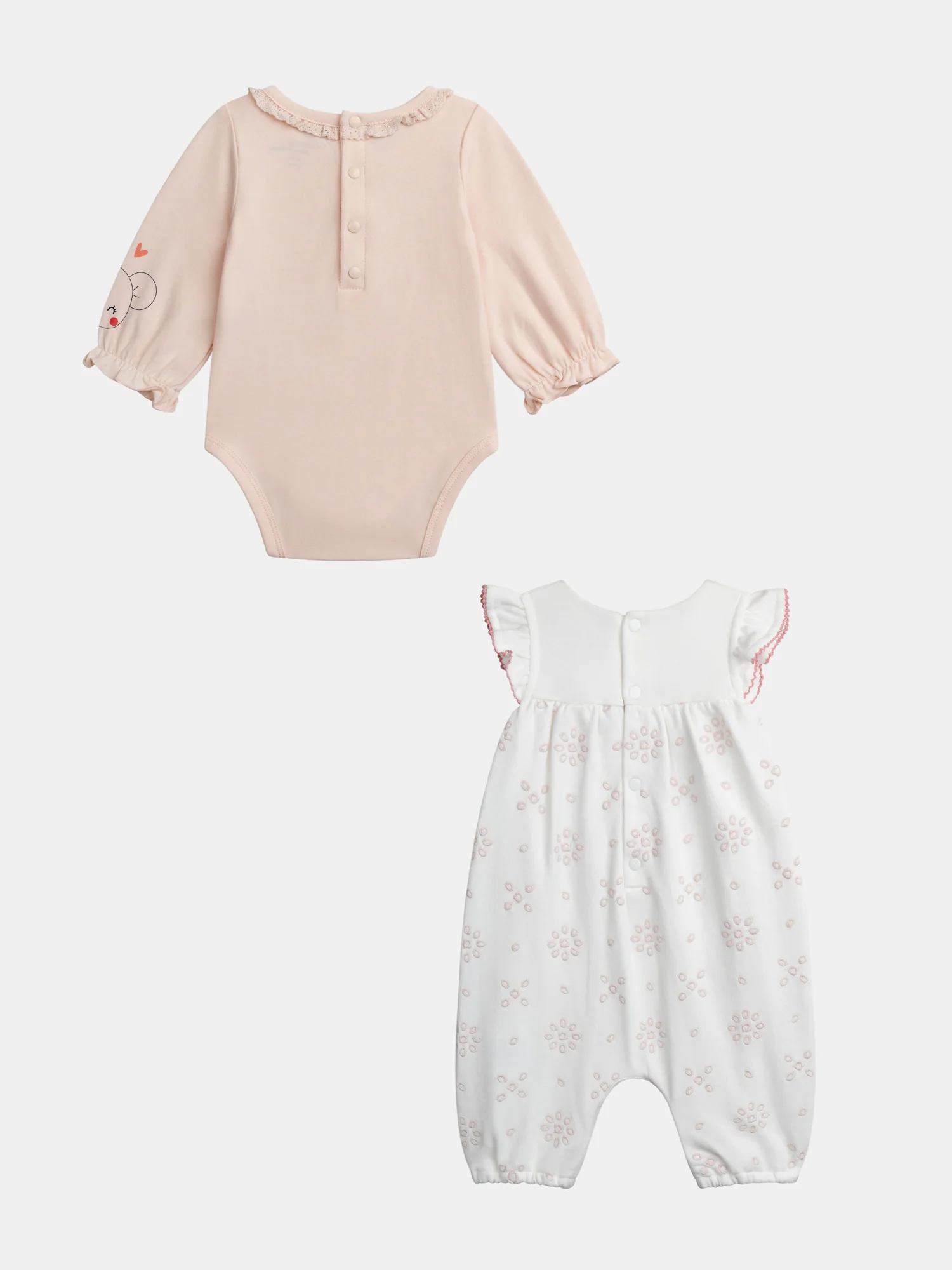 Ensemble naissance salopette et body pour bébé fille - Image 8