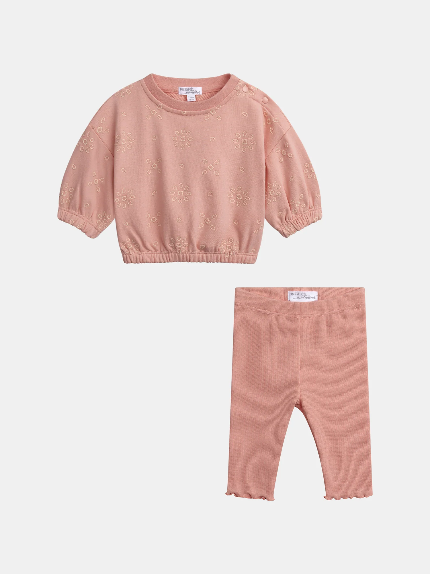 Ensemble naissance sweat et legging pour fille