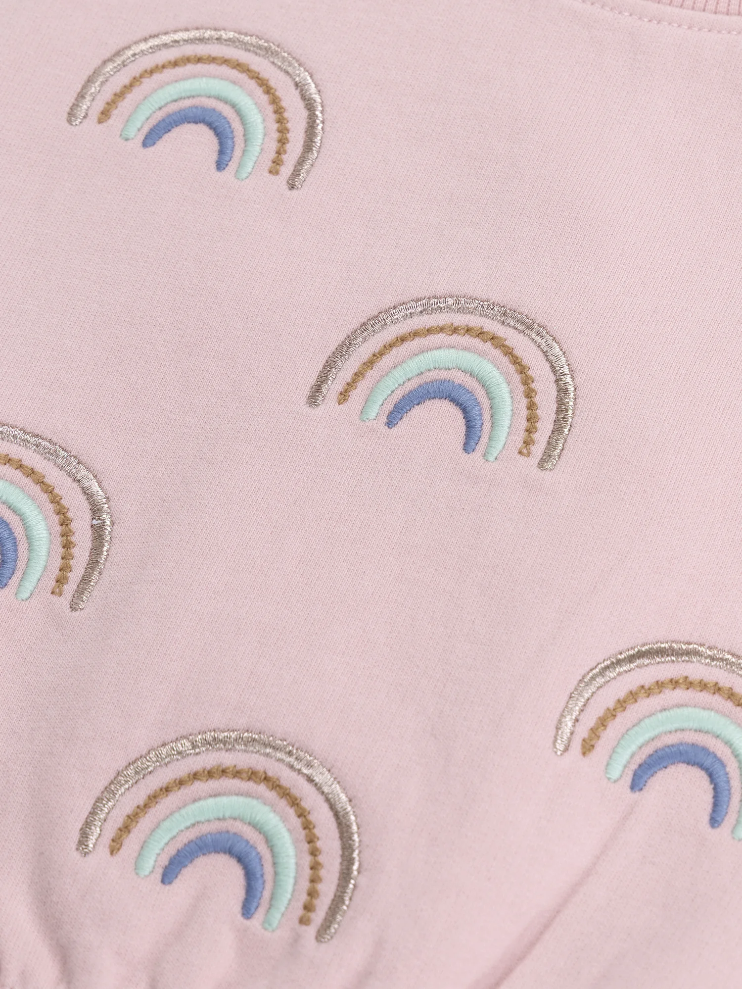 Ensemble sweat et pantalon rose "RAINBOW" pour bébé fille - Image 4