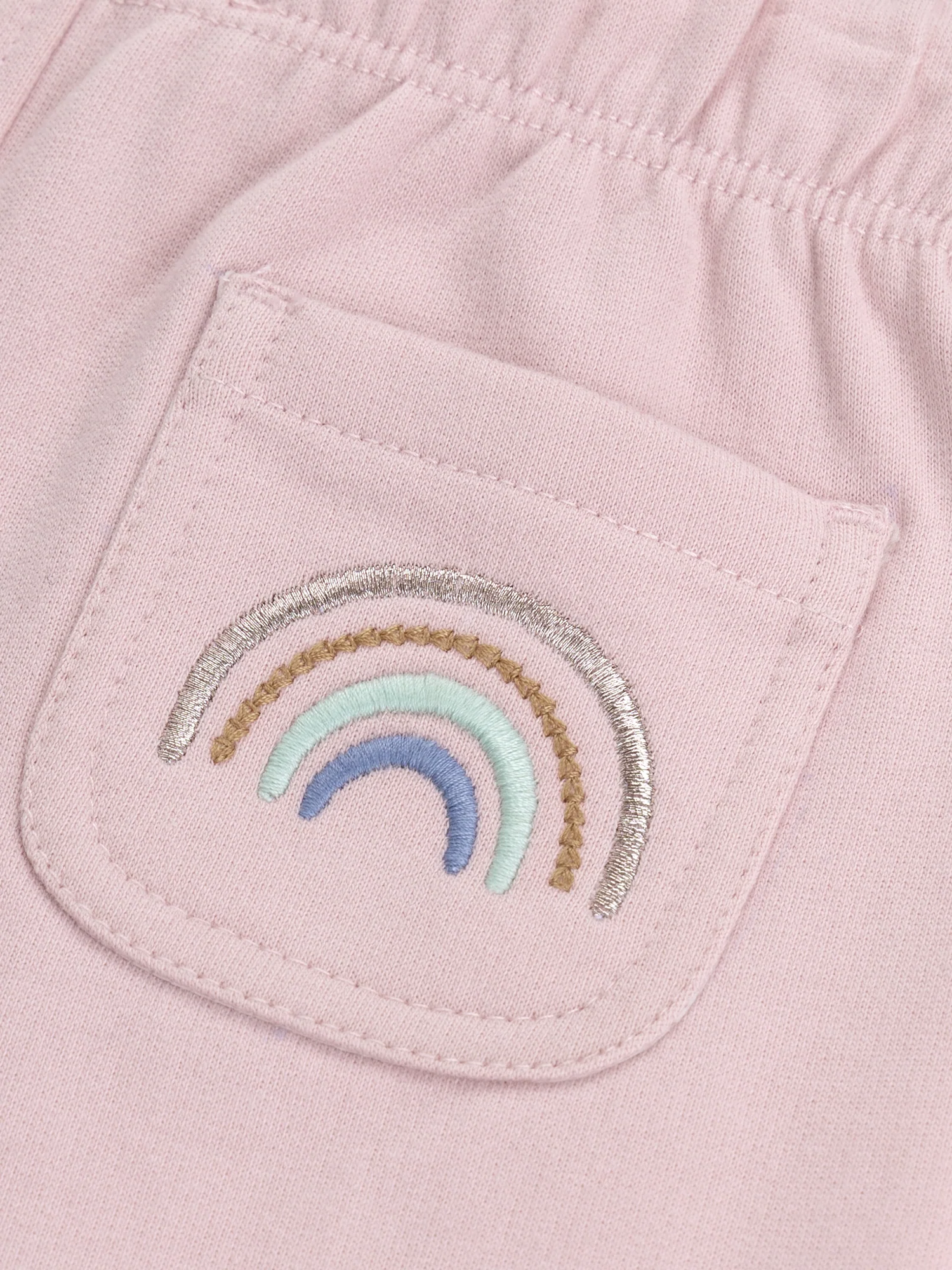 Ensemble sweat et pantalon rose "RAINBOW" pour bébé fille - Image 7