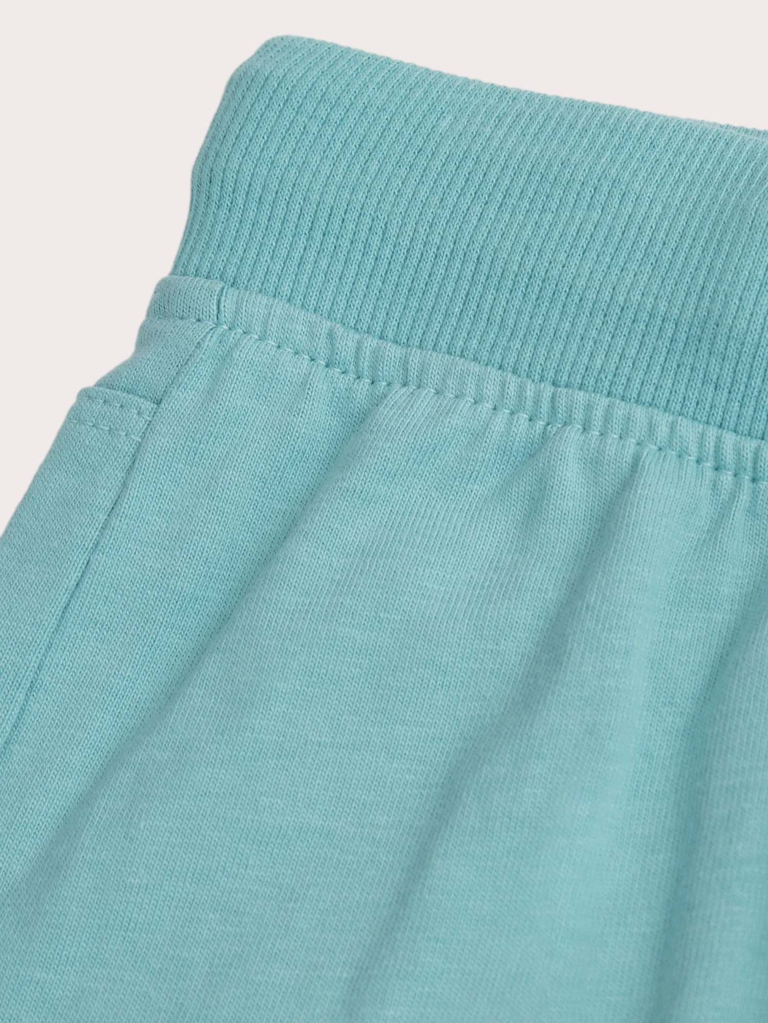 Ensemble t-shirt animation palmiers et short vleu ciel - Image 7