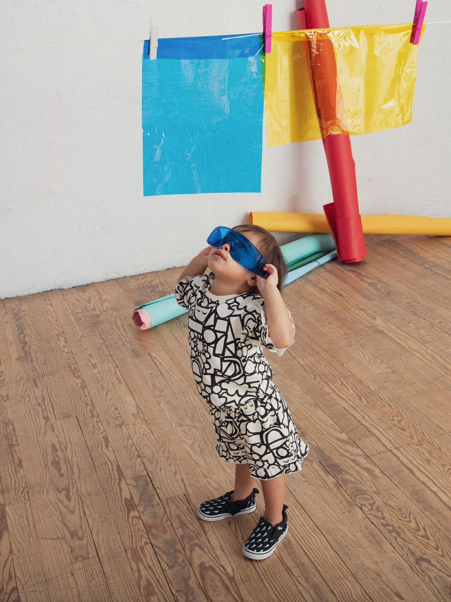 Ensemble t-shirt et short avec imprimé intégral "GRAPHIC" pour bébé fille - Image 3