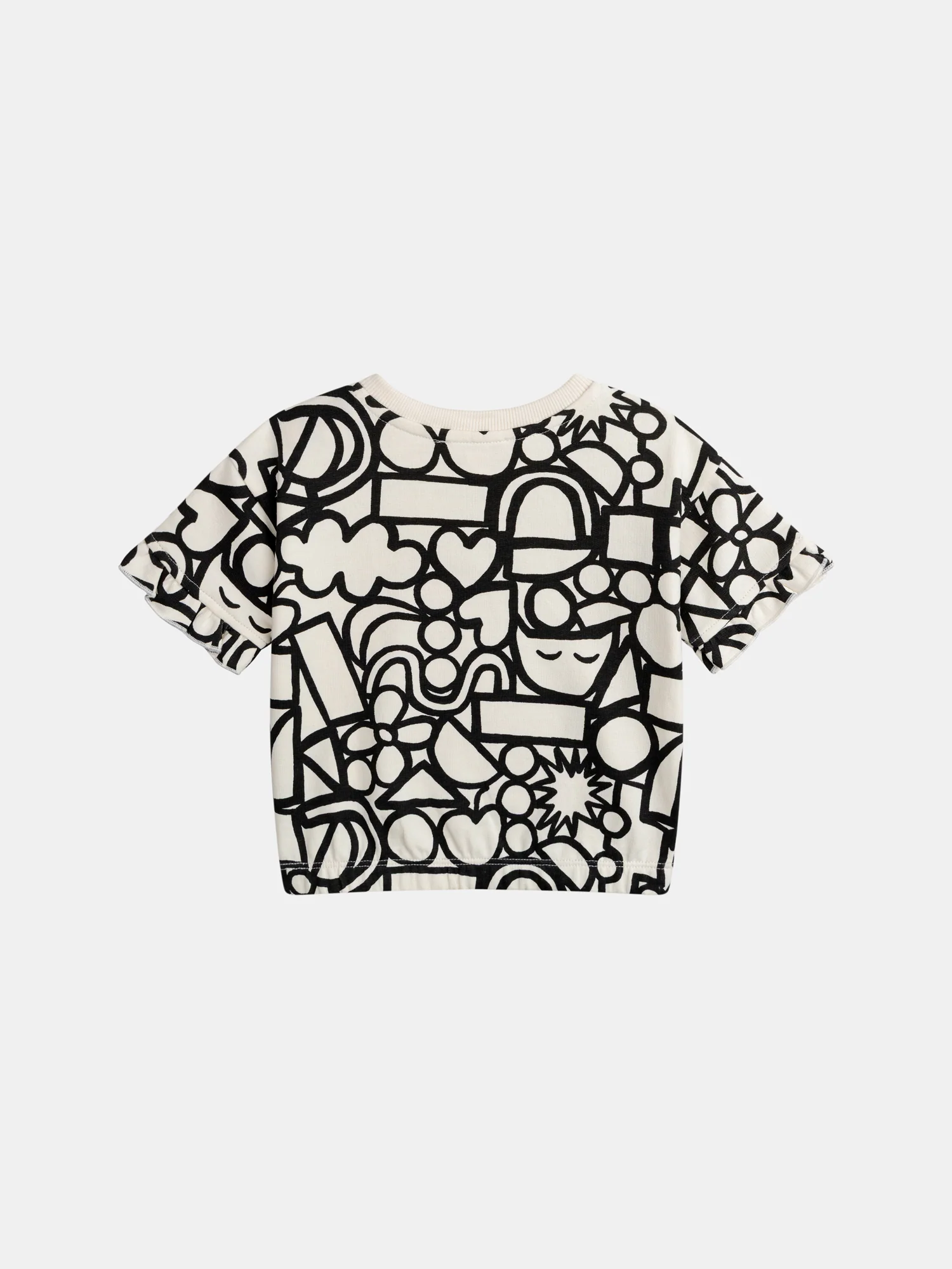 Ensemble t-shirt et short avec imprimé intégral "GRAPHIC" pour bébé fille - Image 6