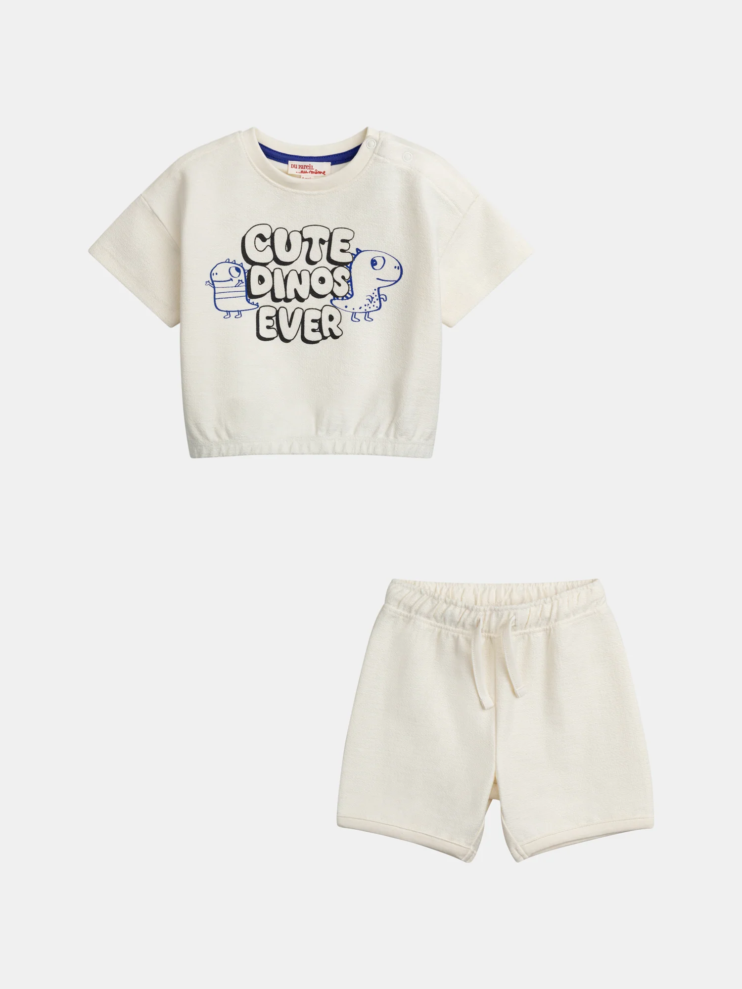 Ensemble t-shirt et short "Cute Dinos" pour bébé garçon