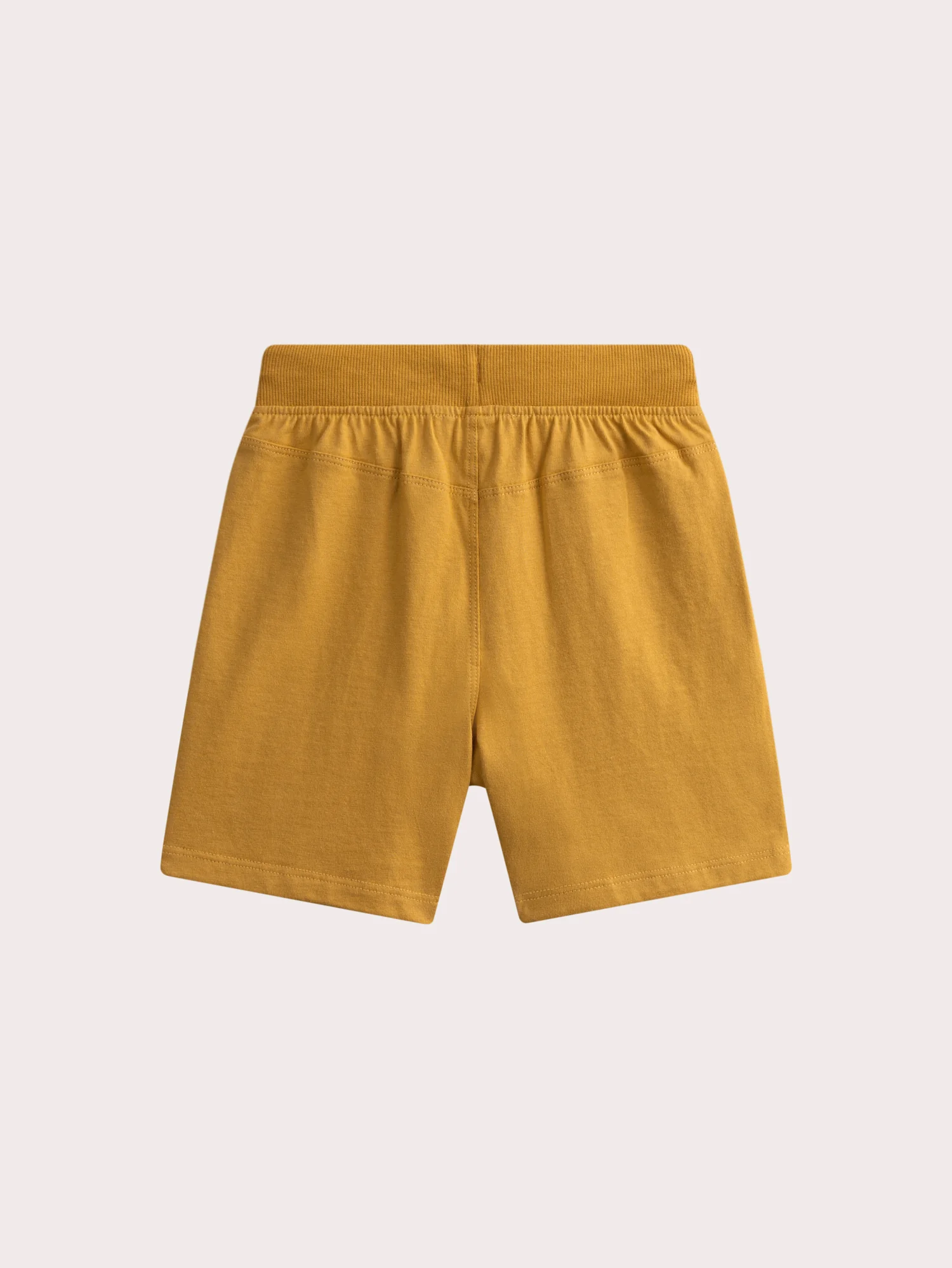 Ensemble t-shirt imprimé skateboard et short moutarde - Image 8