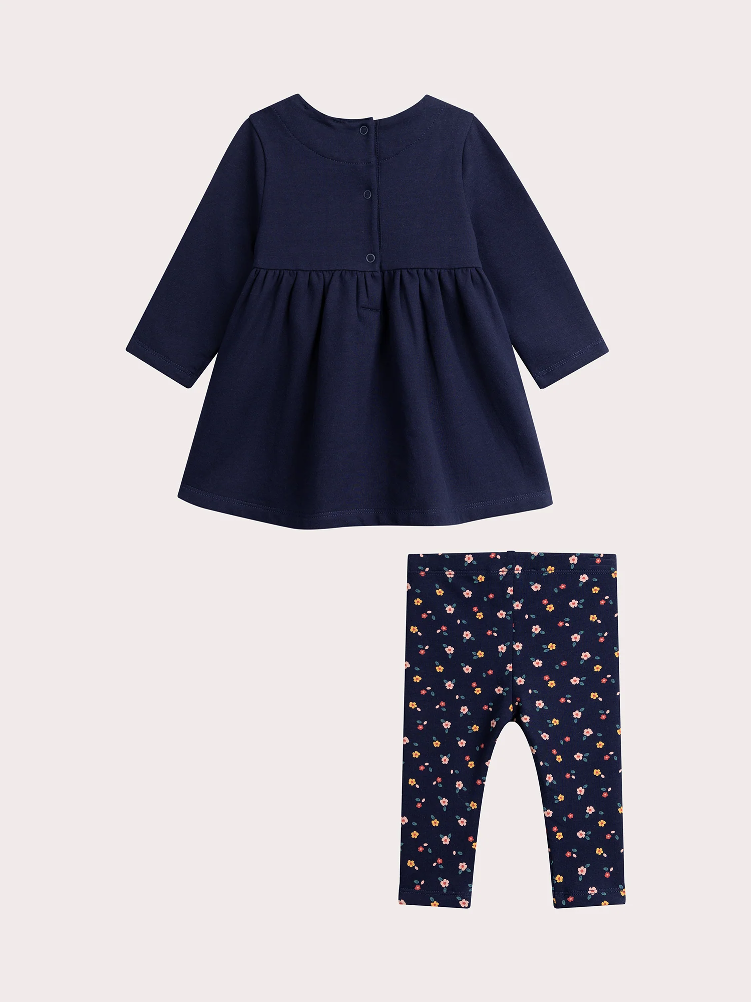 Ensemble tunique et legging bleu minuit pour bébé fille - Image 6