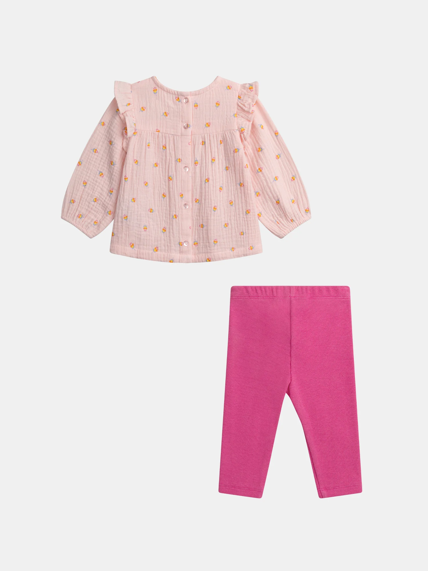Ensemble tunique fleuri et rose passion pour bébé fille - Image 8