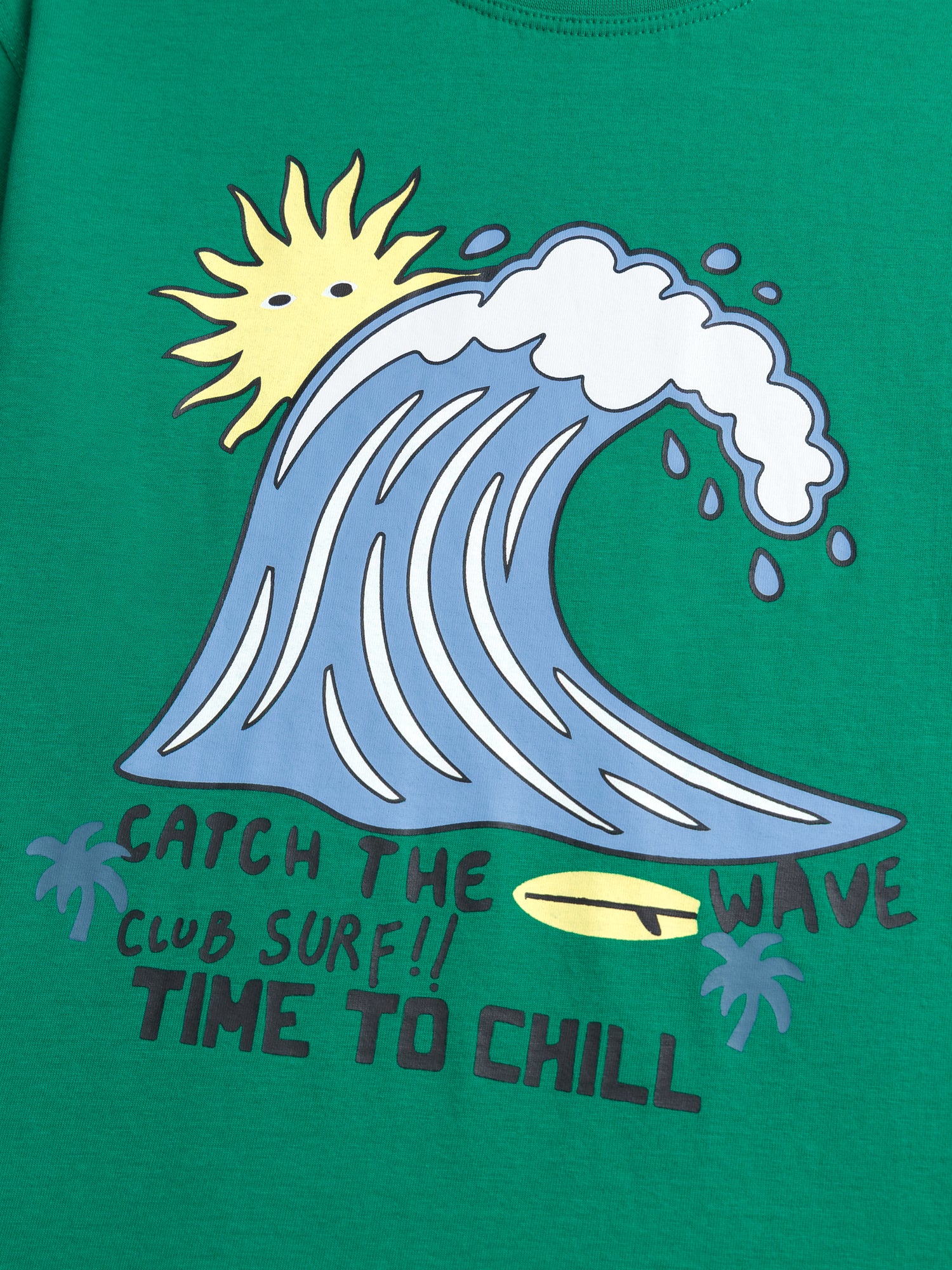 Ensemble t-shirt vert et short bleu foncé avec animation pour garçon - Image 7