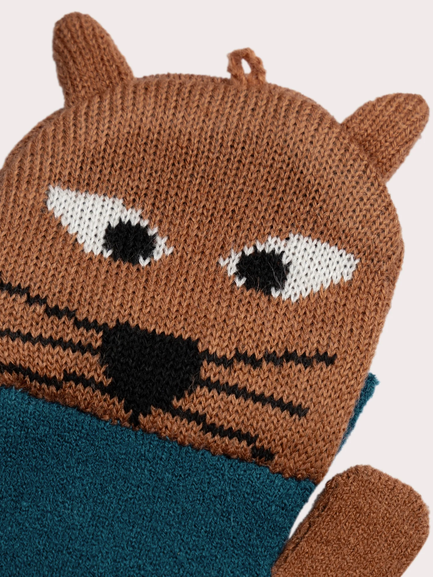 Gants en tricot motif renard pour garçon - Image 3