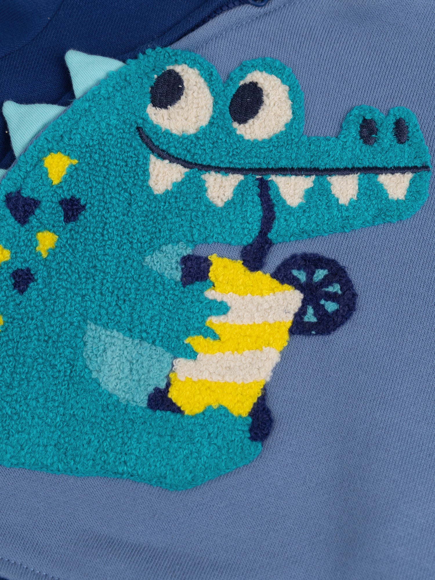Gilet à capuche bleu vif pour bébé garçon - Image 3