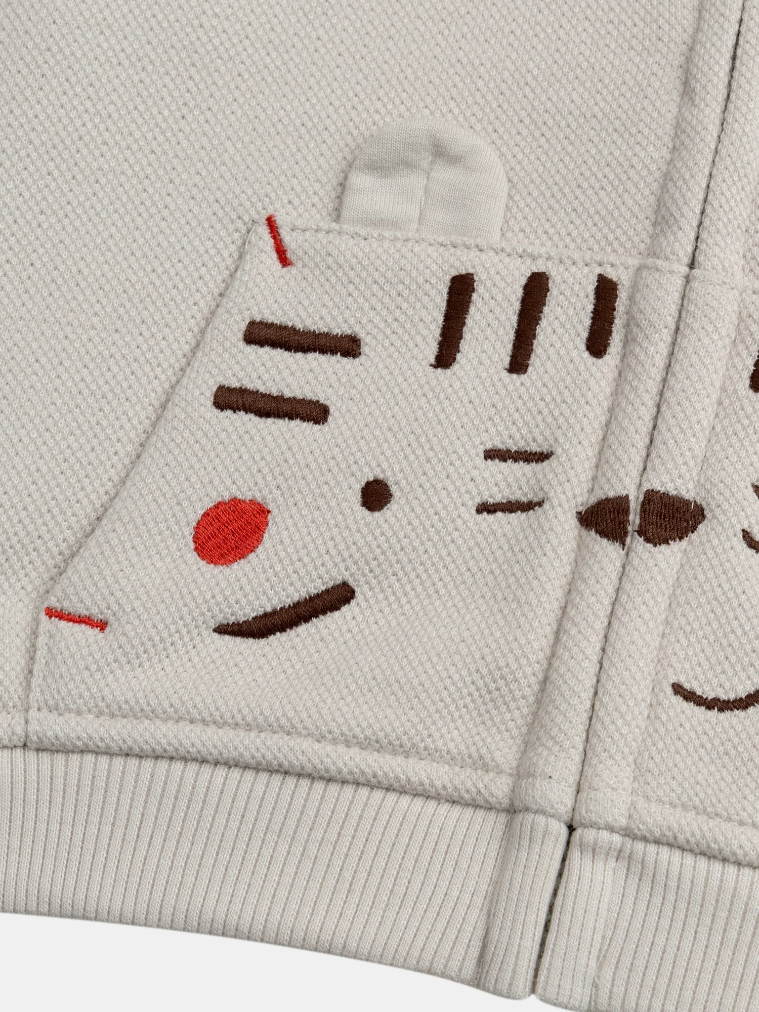 Gilet zippé sable motif "Tigre" pour bébé garçon - Image 3