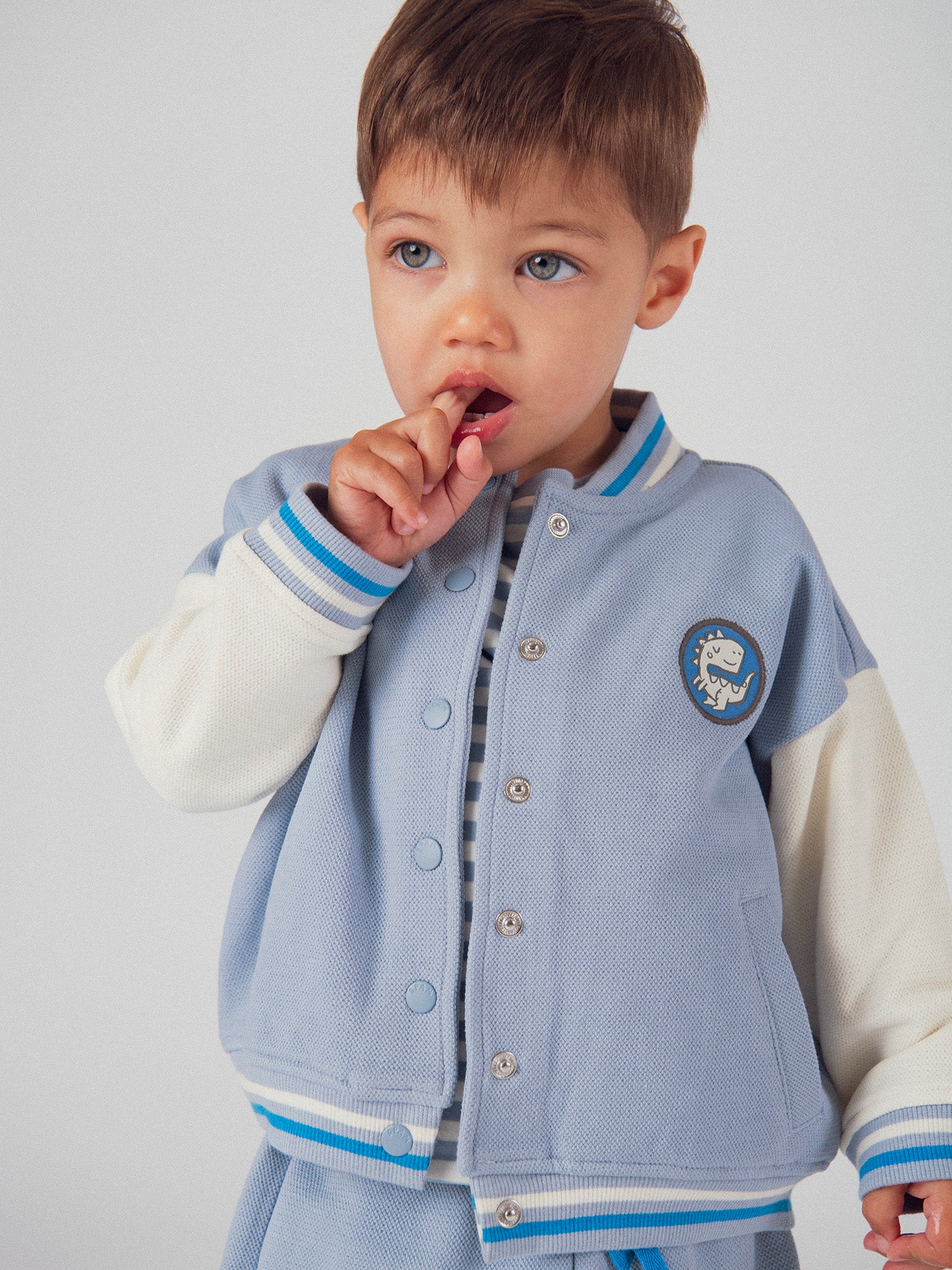 Cardigan style teddy bicolore pour bébé garçon - Image 3