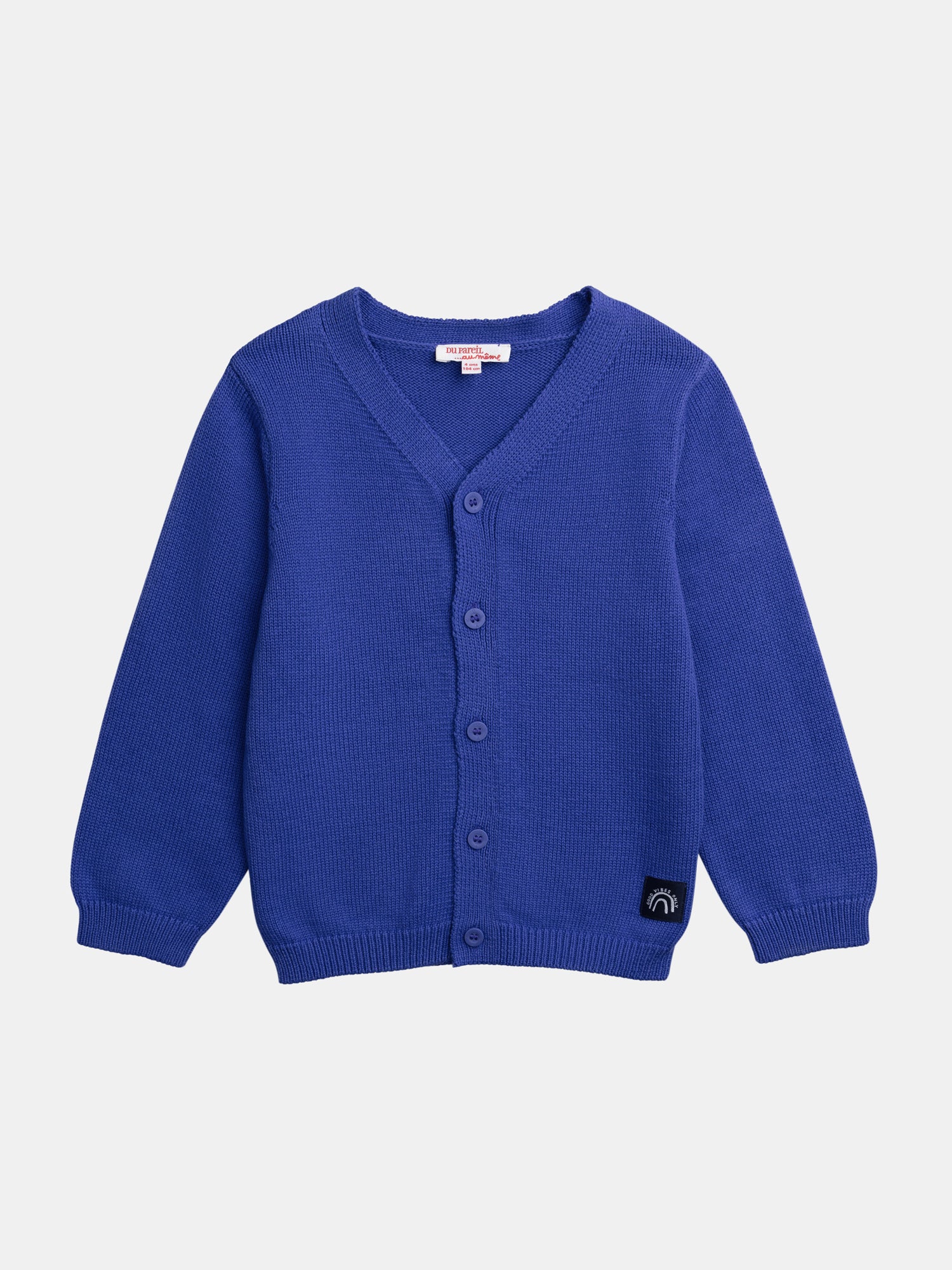Gilet bleu manches longues pour garçon
