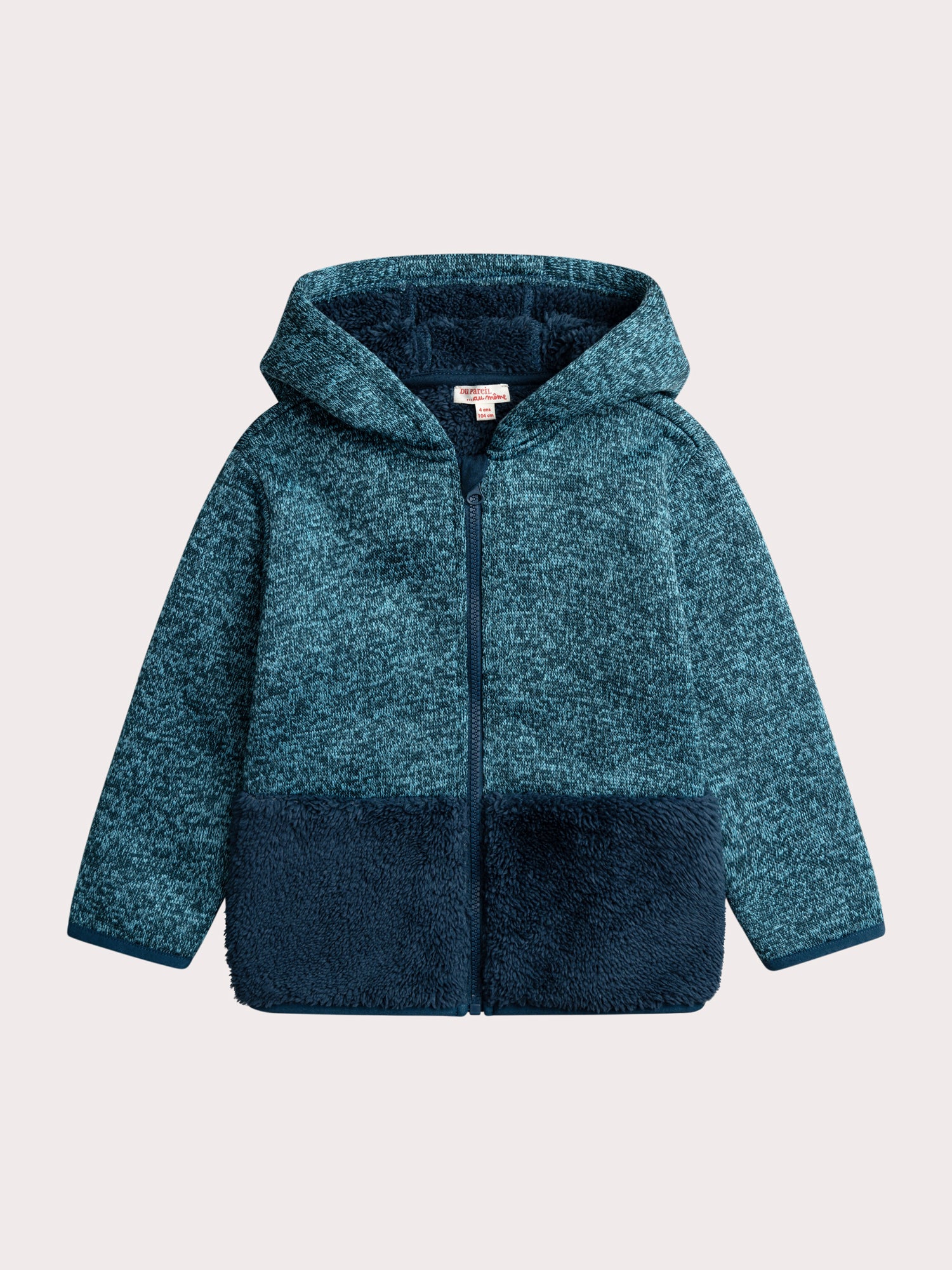 Gilet doublé chaud bleu