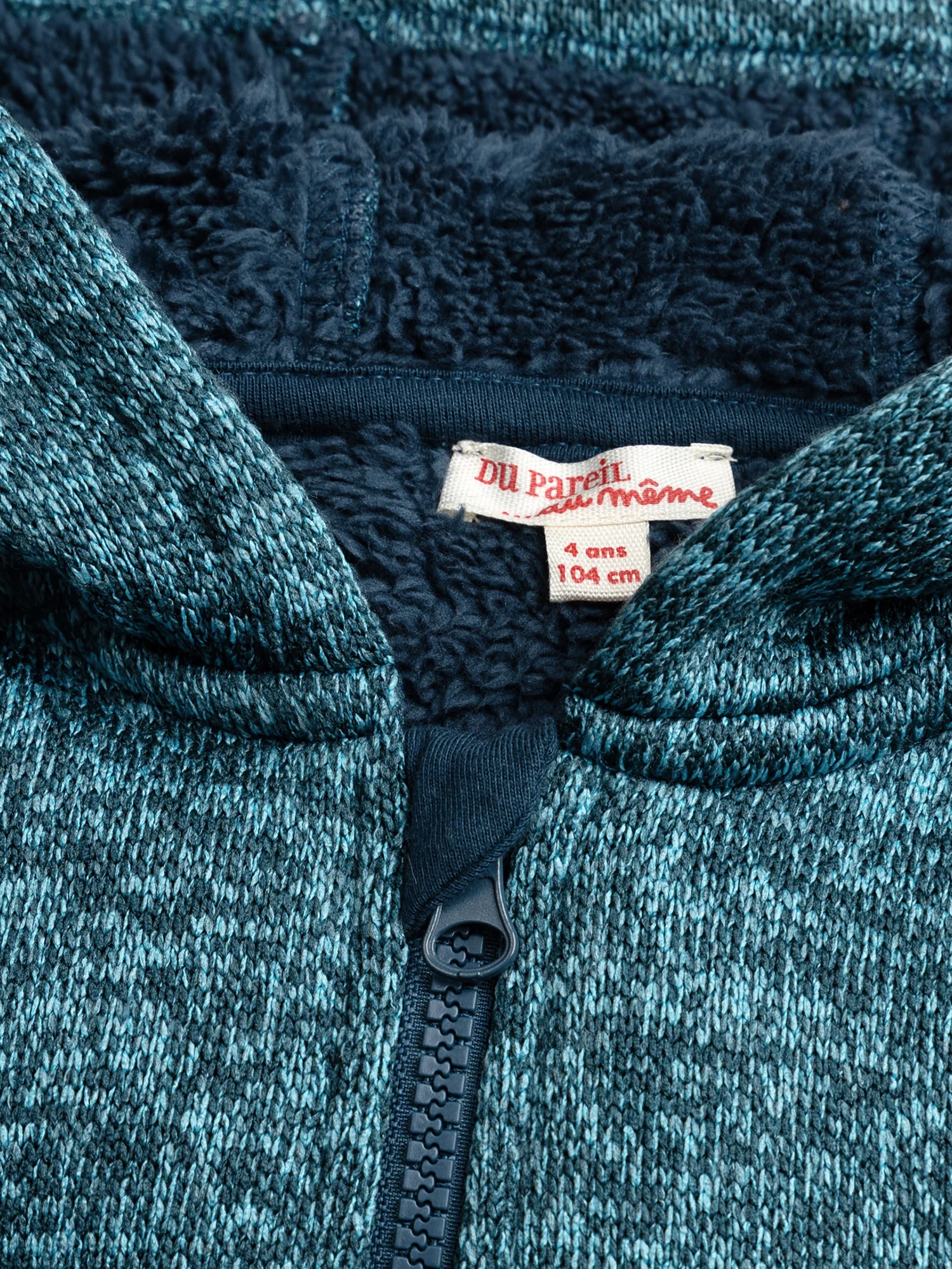 Gilet doublé chaud bleu - Image 2