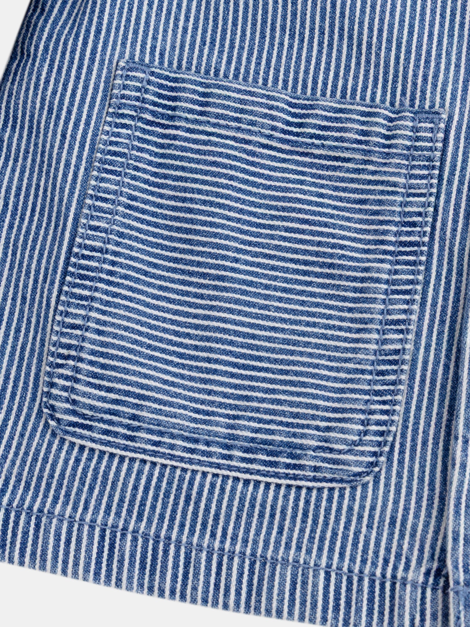Veste boutonnée en denim rayé pour bébé garçon - Image 6
