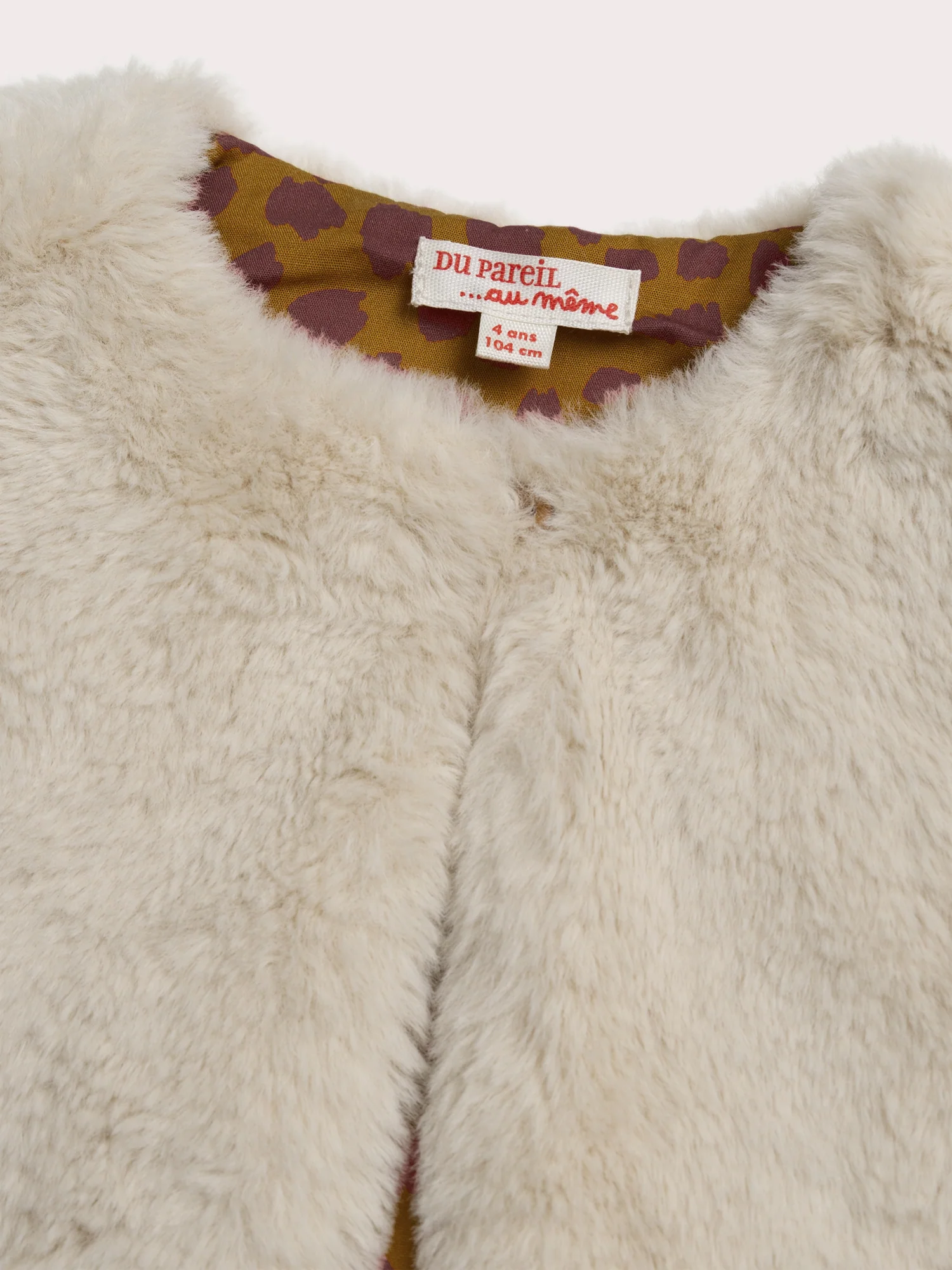 Gilet sans manche en fourrure synthétique réversible - Image 3