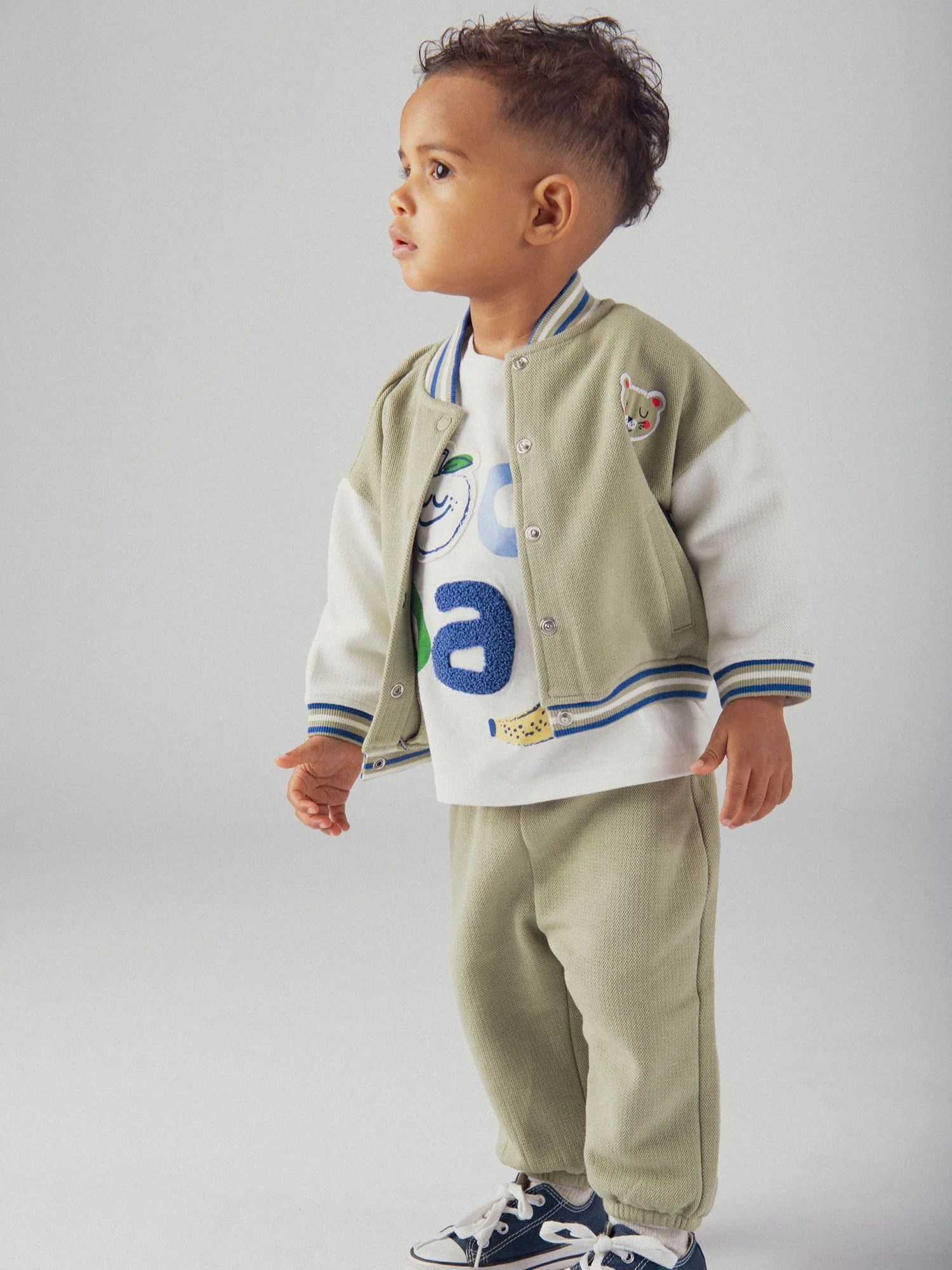 Gilet sporty kaki tigre pour bébé garçon - Image 2