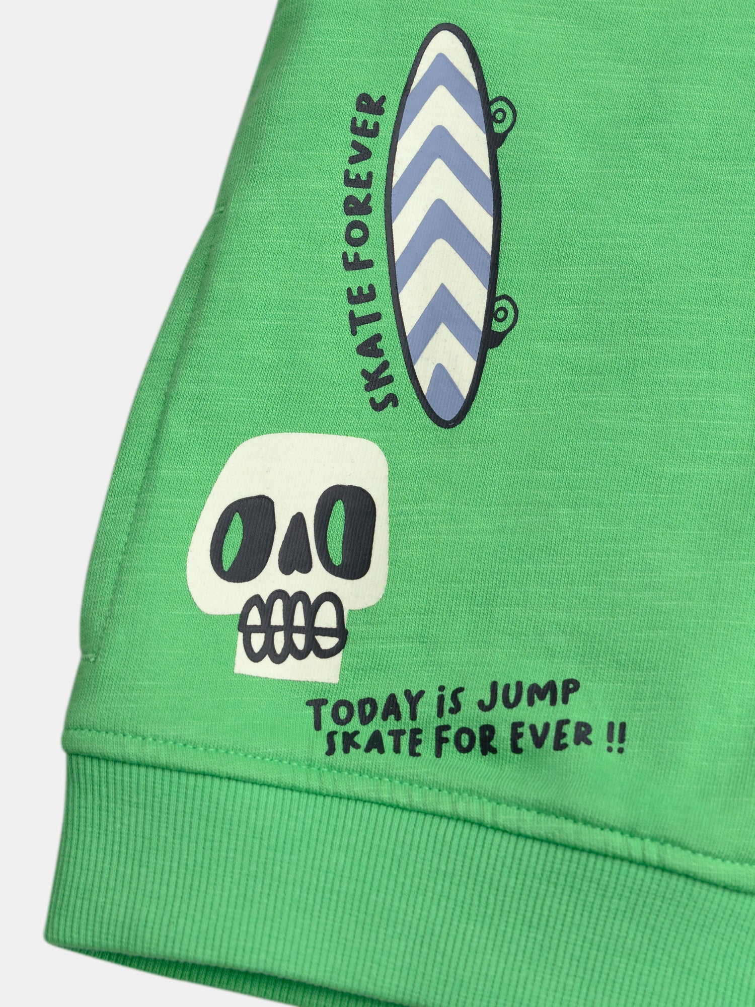 Gilet vert zippé a animation pour garçon - Image 3
