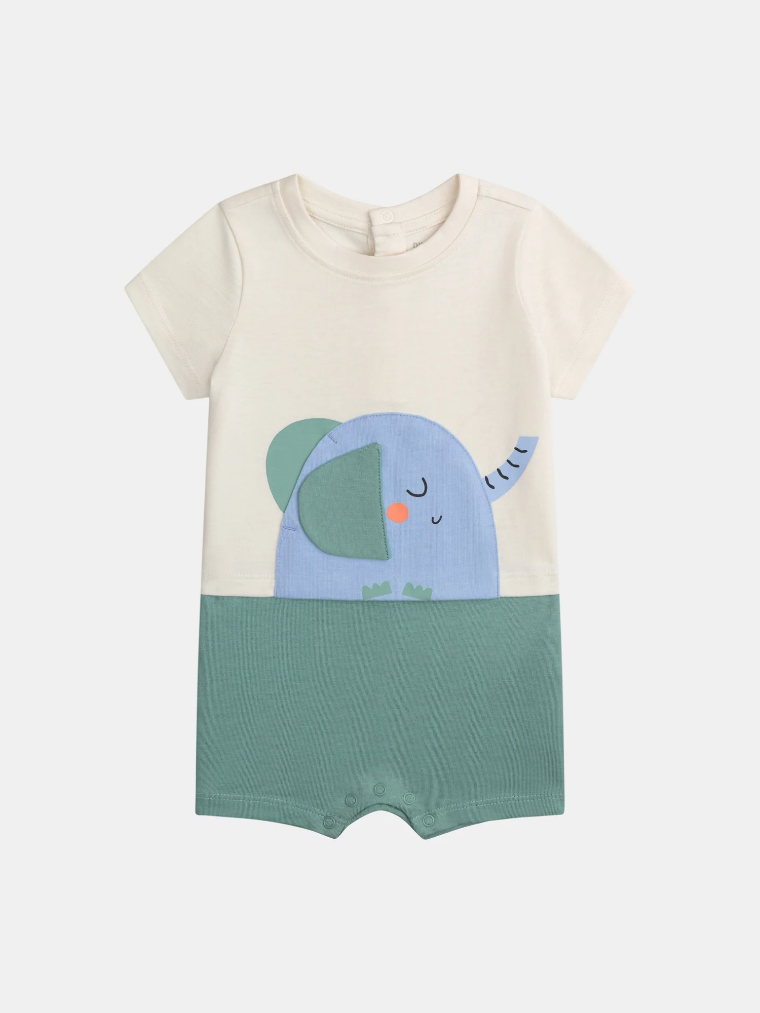 Grenouillère à poche "Éléphant" pour bébé garçon