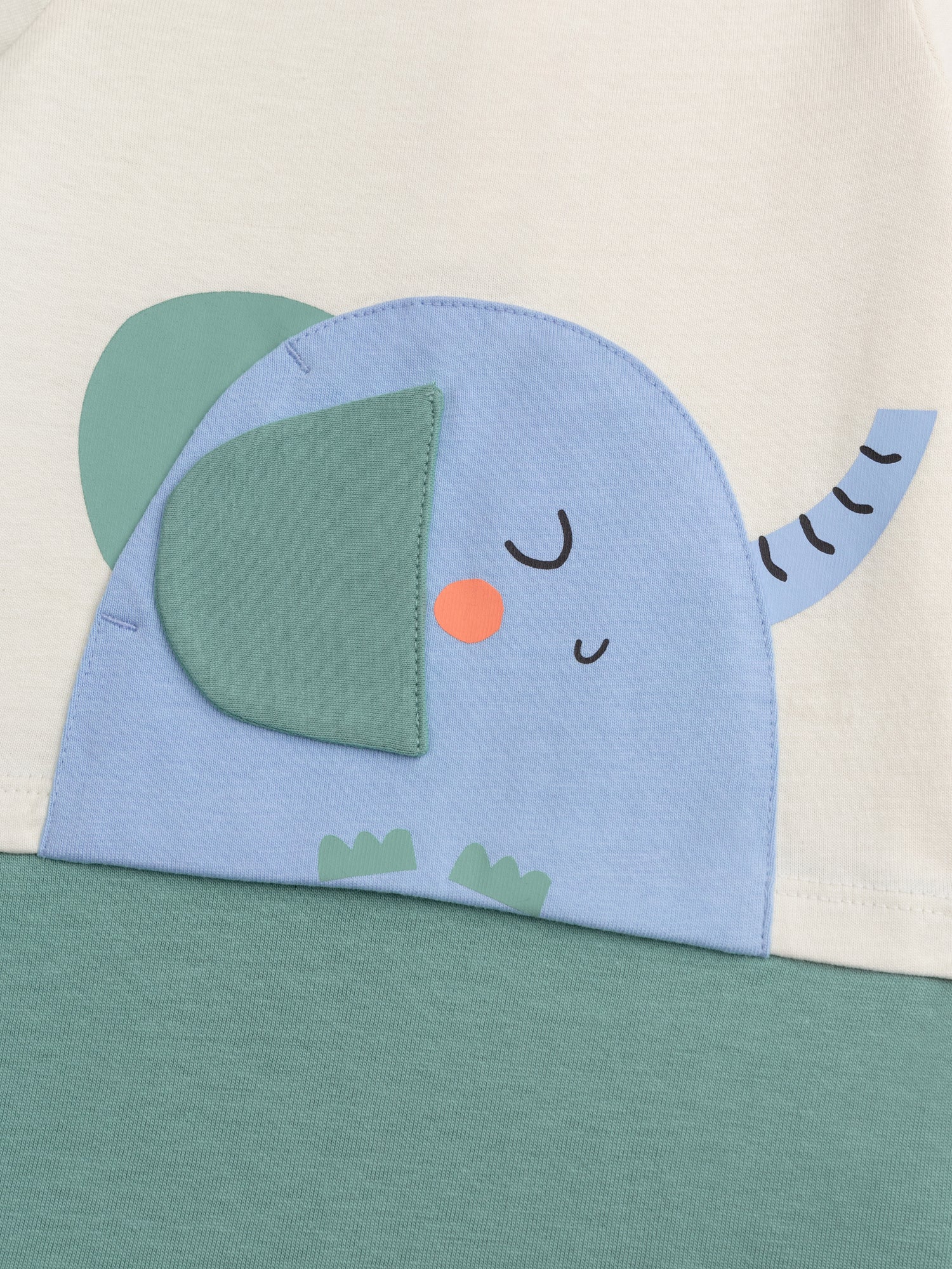 Grenouillère à poche "Éléphant" pour bébé garçon - Image 2