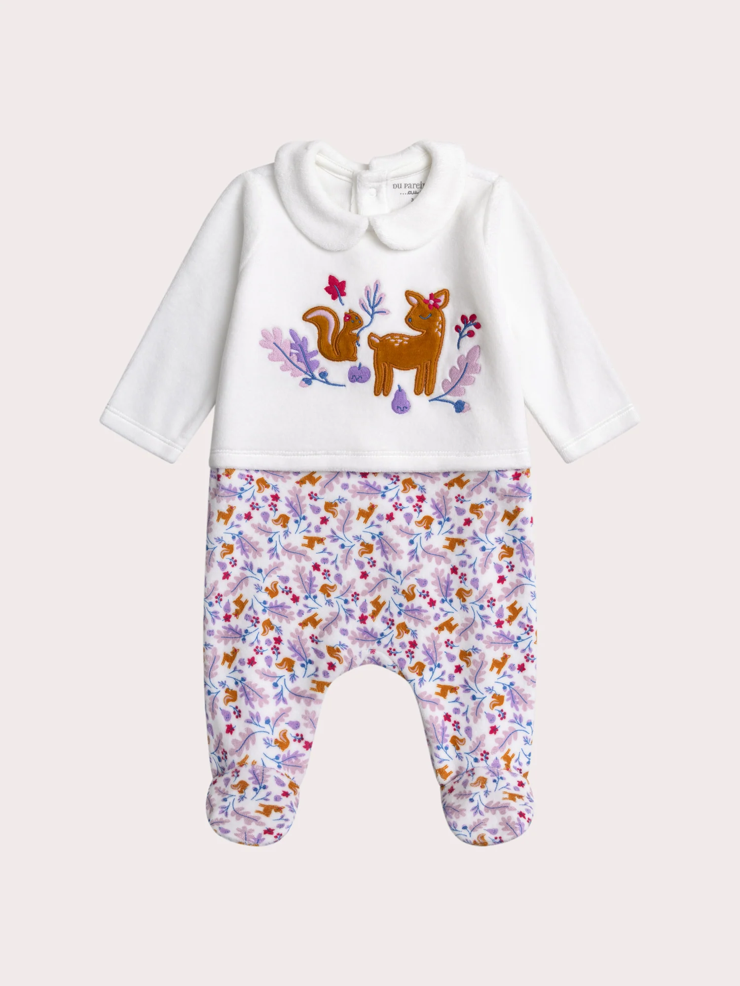 Grenouillere automne pour bébé fille