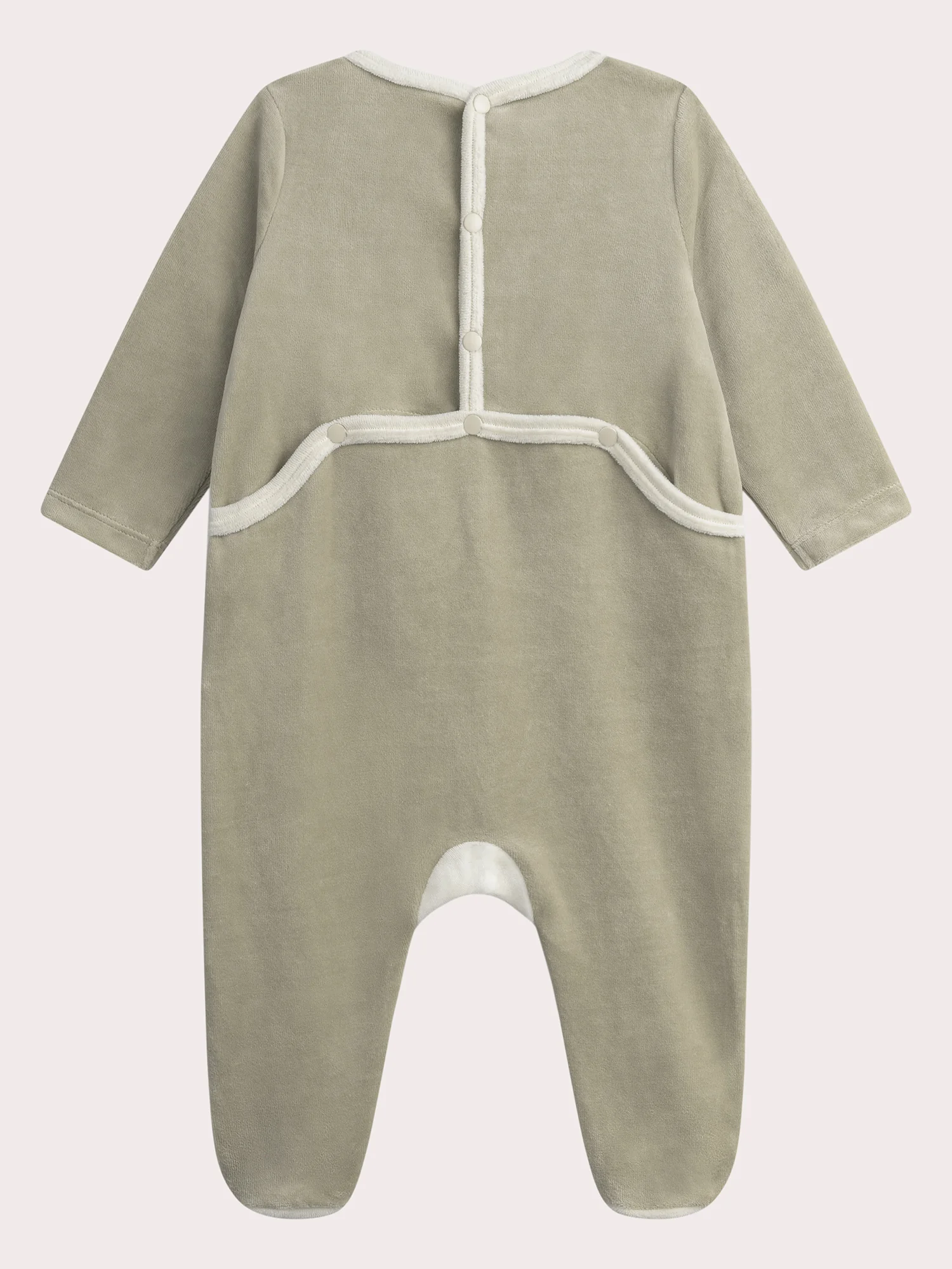Grenouillere beige foncée pour bébé garçon - Image 3