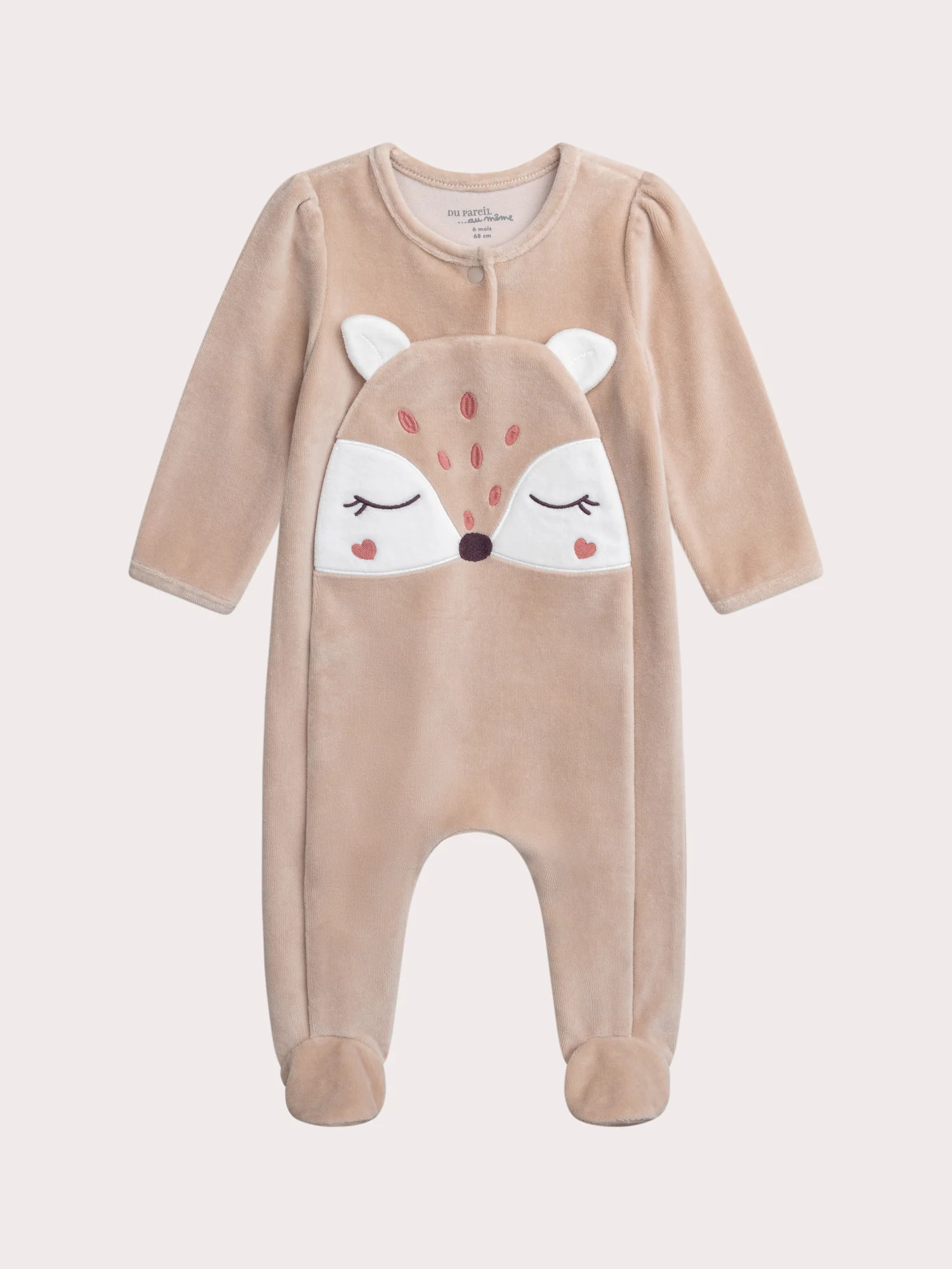 Grenouillère biche pour bébé fille