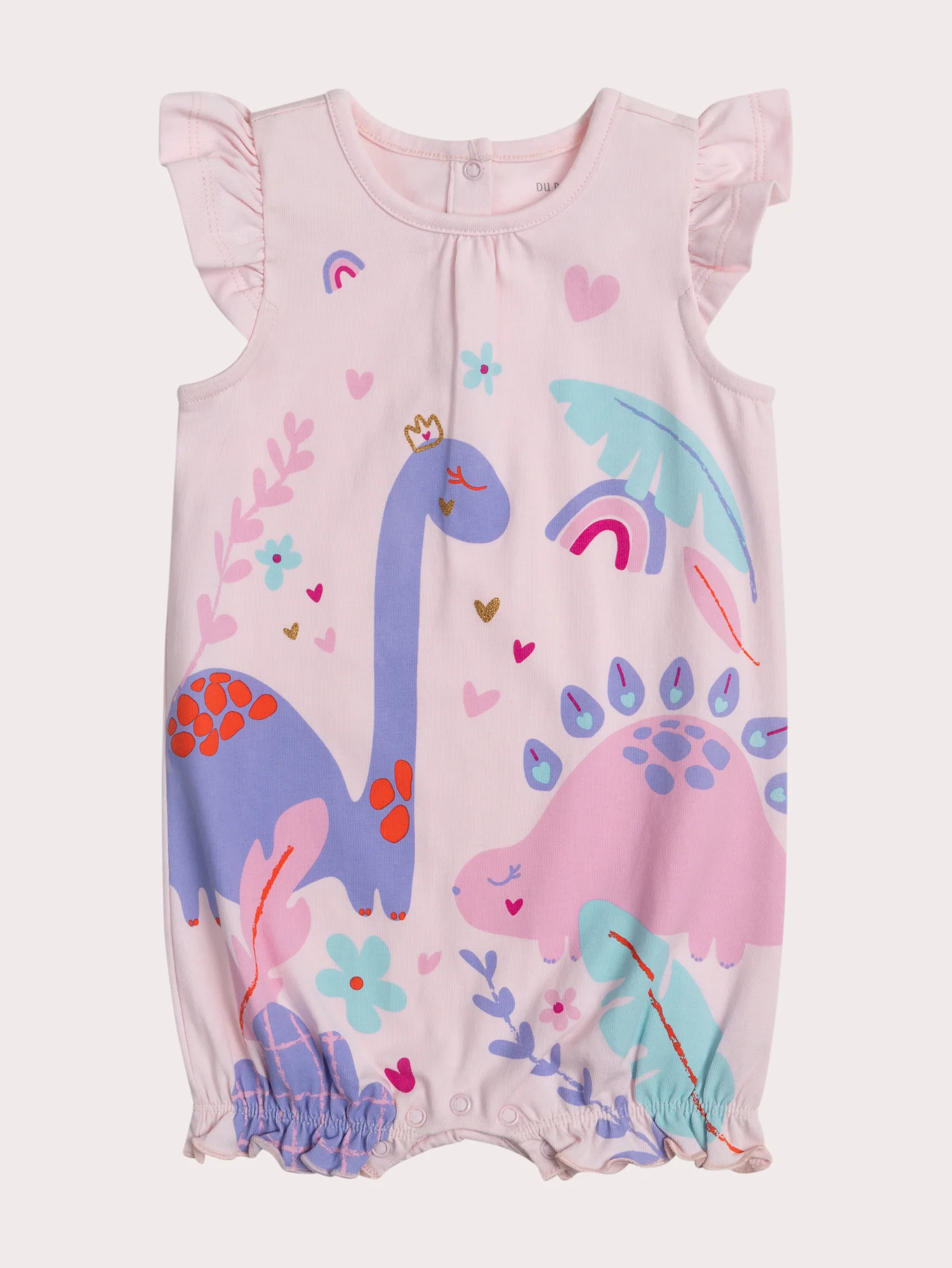 Grenouillere Dinosaure pour bébé fille