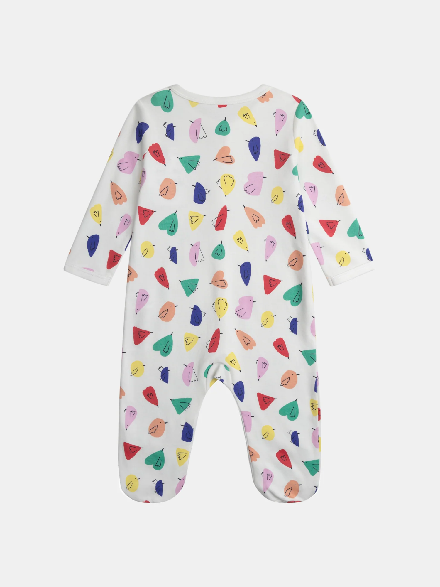 Grenouillère écrue imprimé all-over oiseaux pour bébé Fille - Image 4