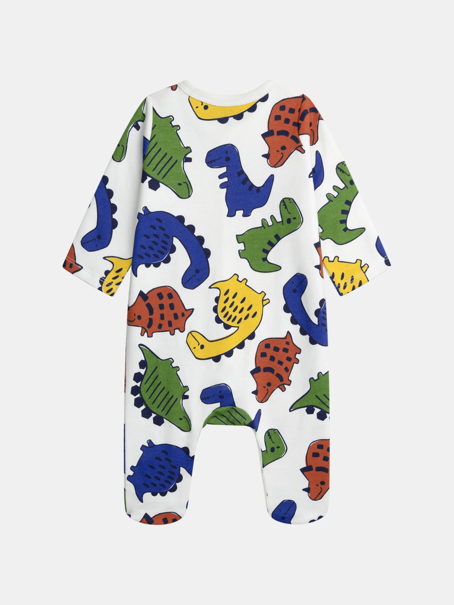 Grenouillère écrue imprimée all-over dinosaures pour bébé garçon - Image 4