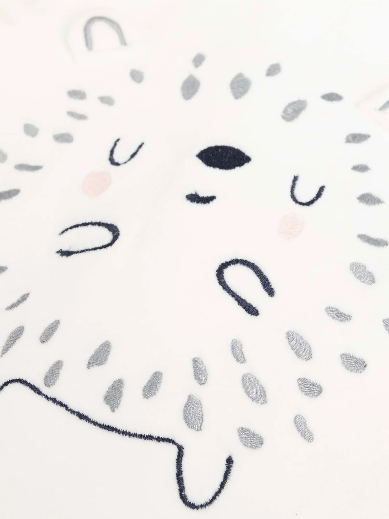 Grenouillere en velours à animation hérisson pour bébé fille - Image 2