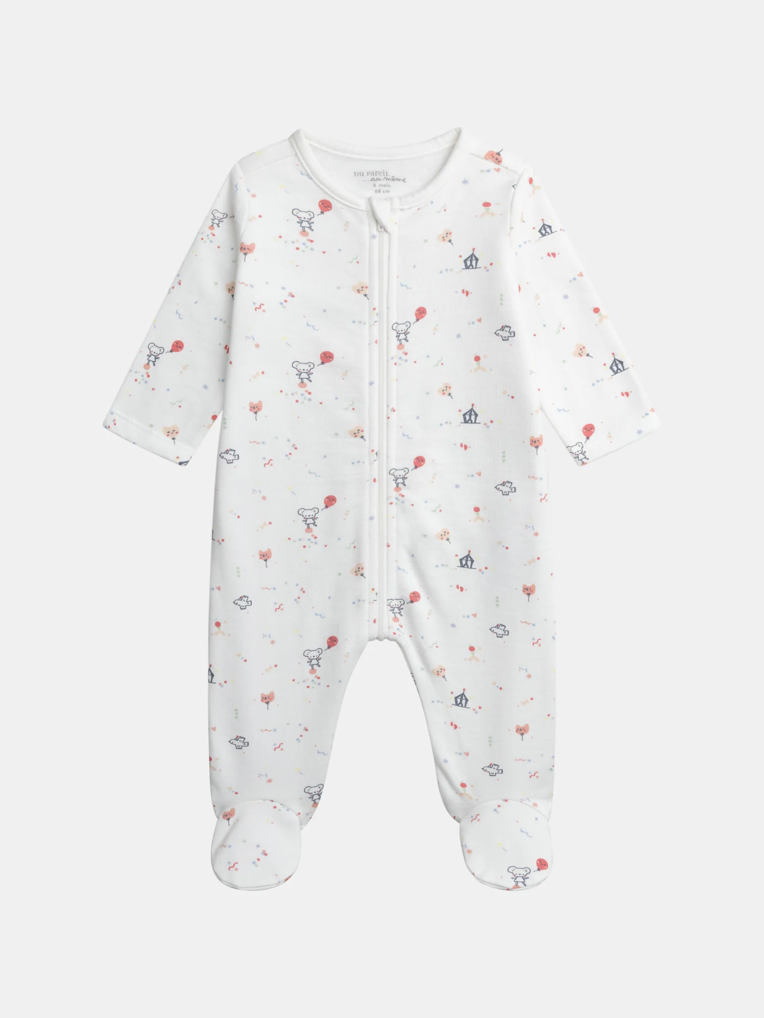 Grenouillère imprimé fantaisie pour fille