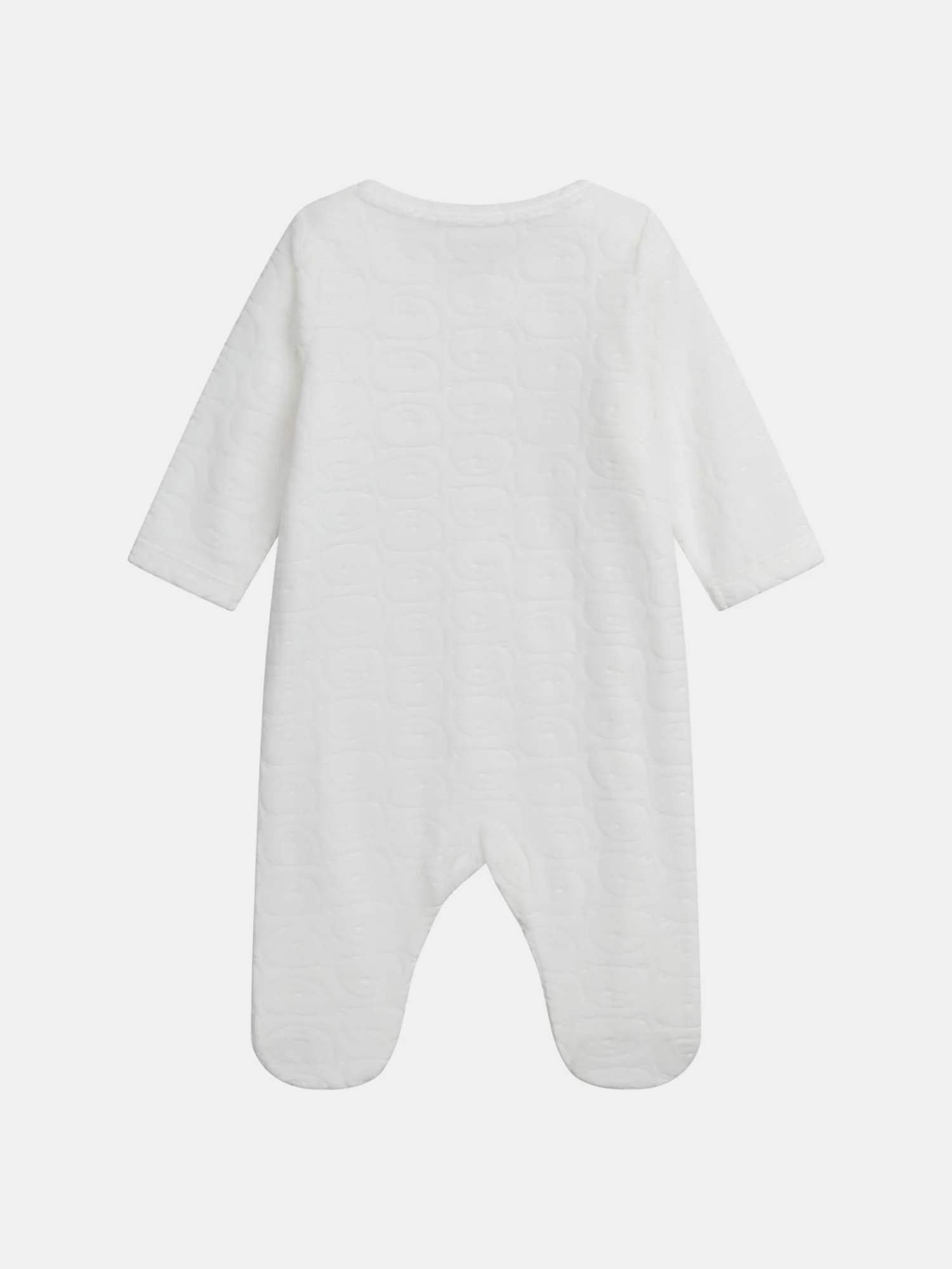 Grenouillère naissance à motif fantaisie blanc - Image 3