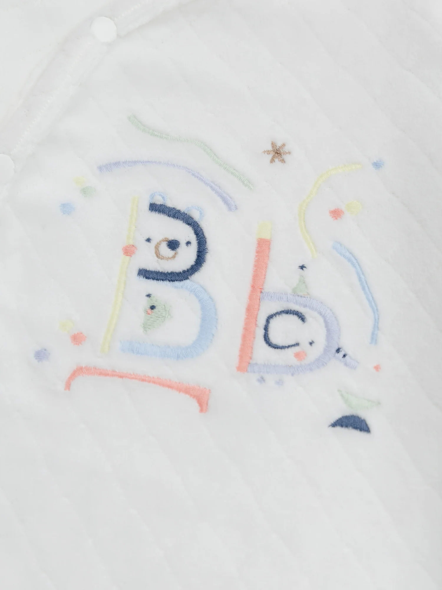 Grenouillère naissance avec broderie colorée - Image 2
