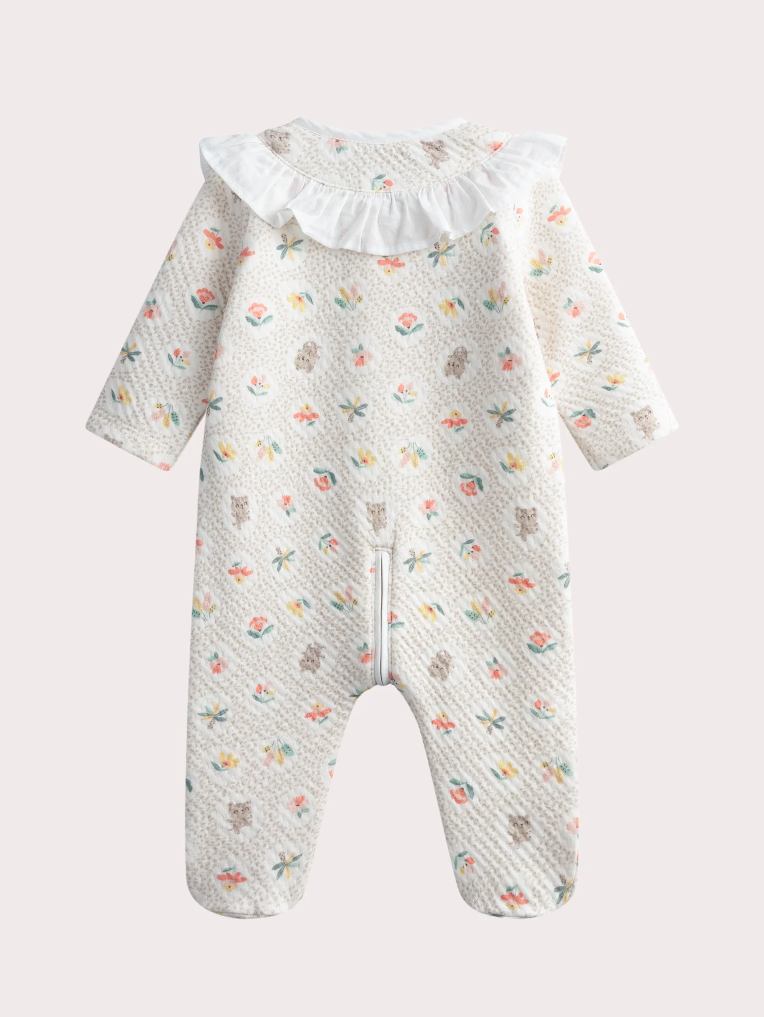 Grenouillère naissance imprimée fantaisie fille - Image 3