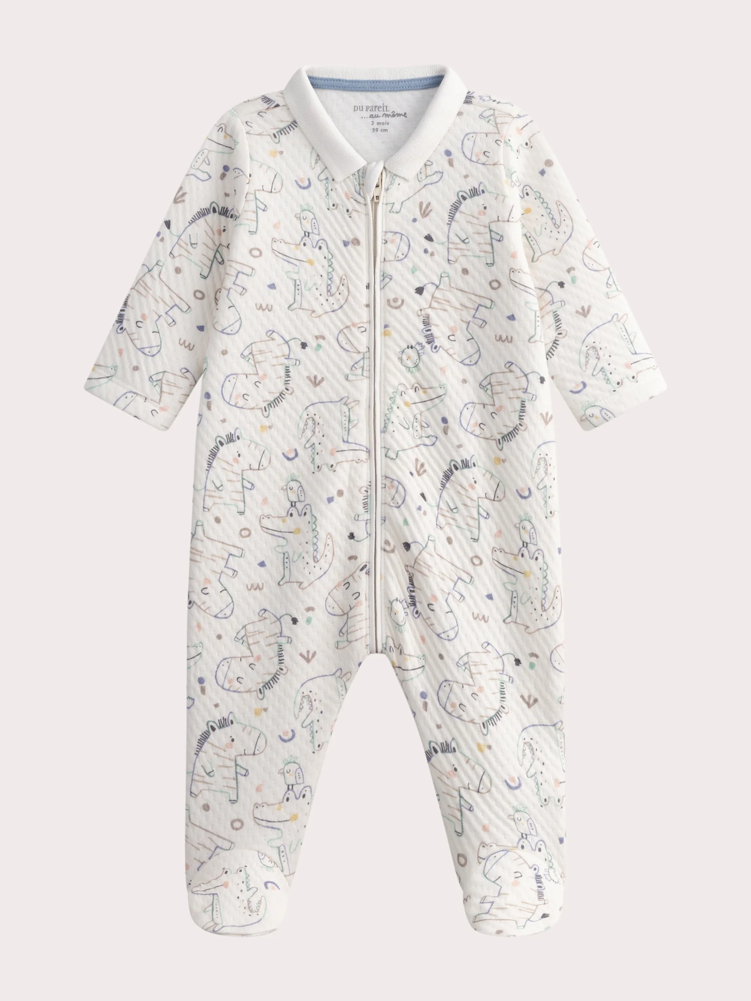 Grenouillère naissance imprimée fantaisie garçon