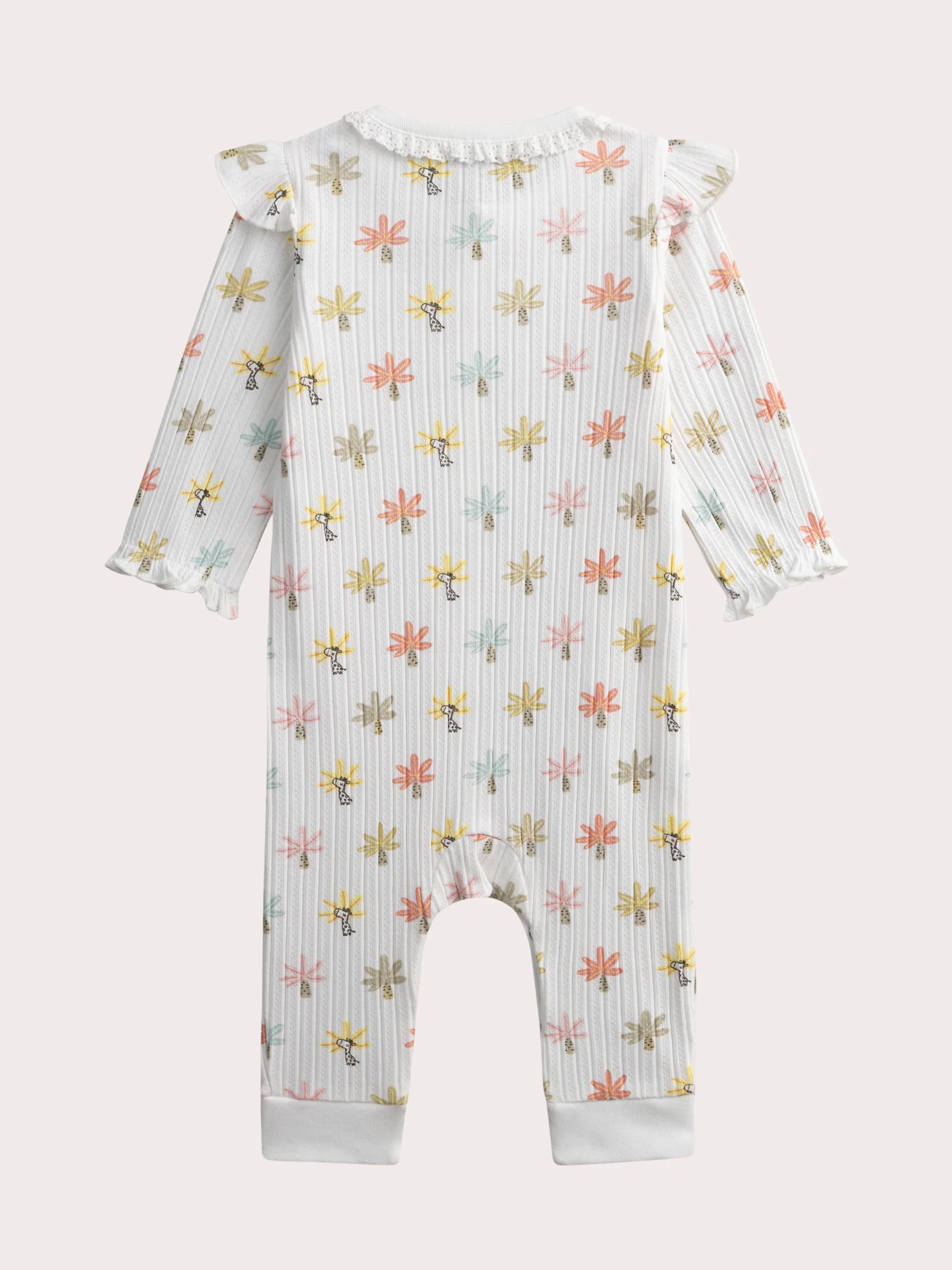 Grenouillère naissance imprimée fantaisie pour fille - Image 3