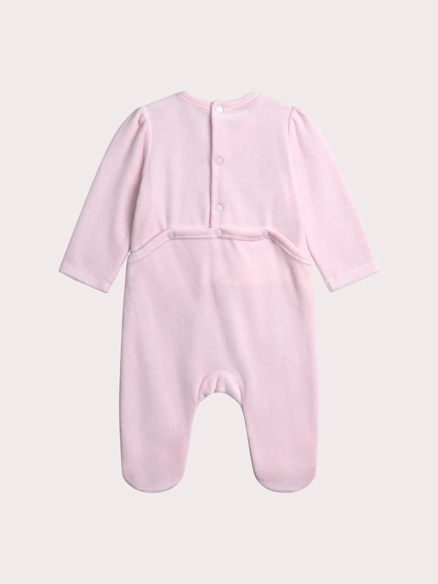 Grenouillère rose pale pour bébé fille - Image 3
