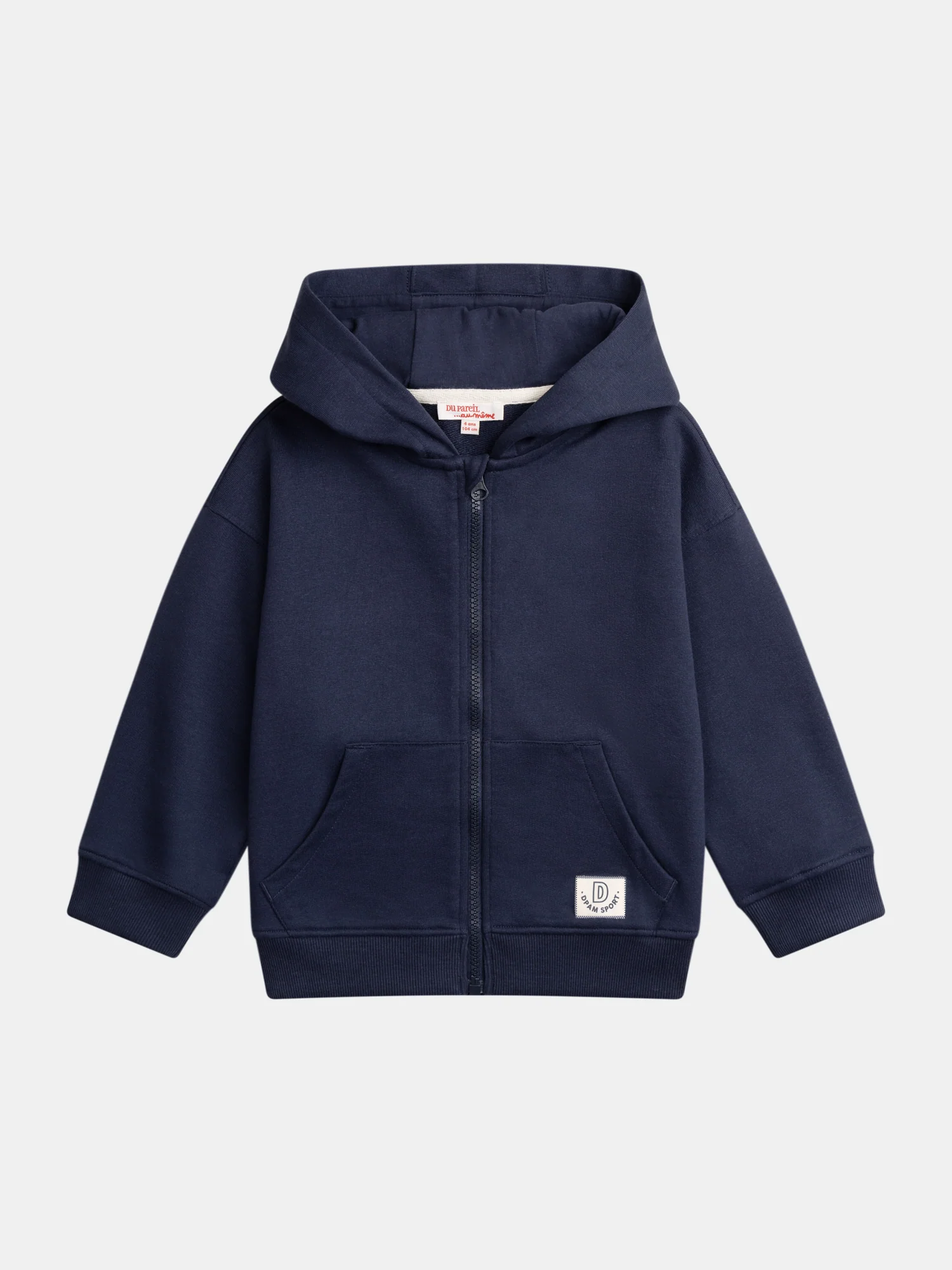 Haut de jogging bleu foncé à capuche pour garçon