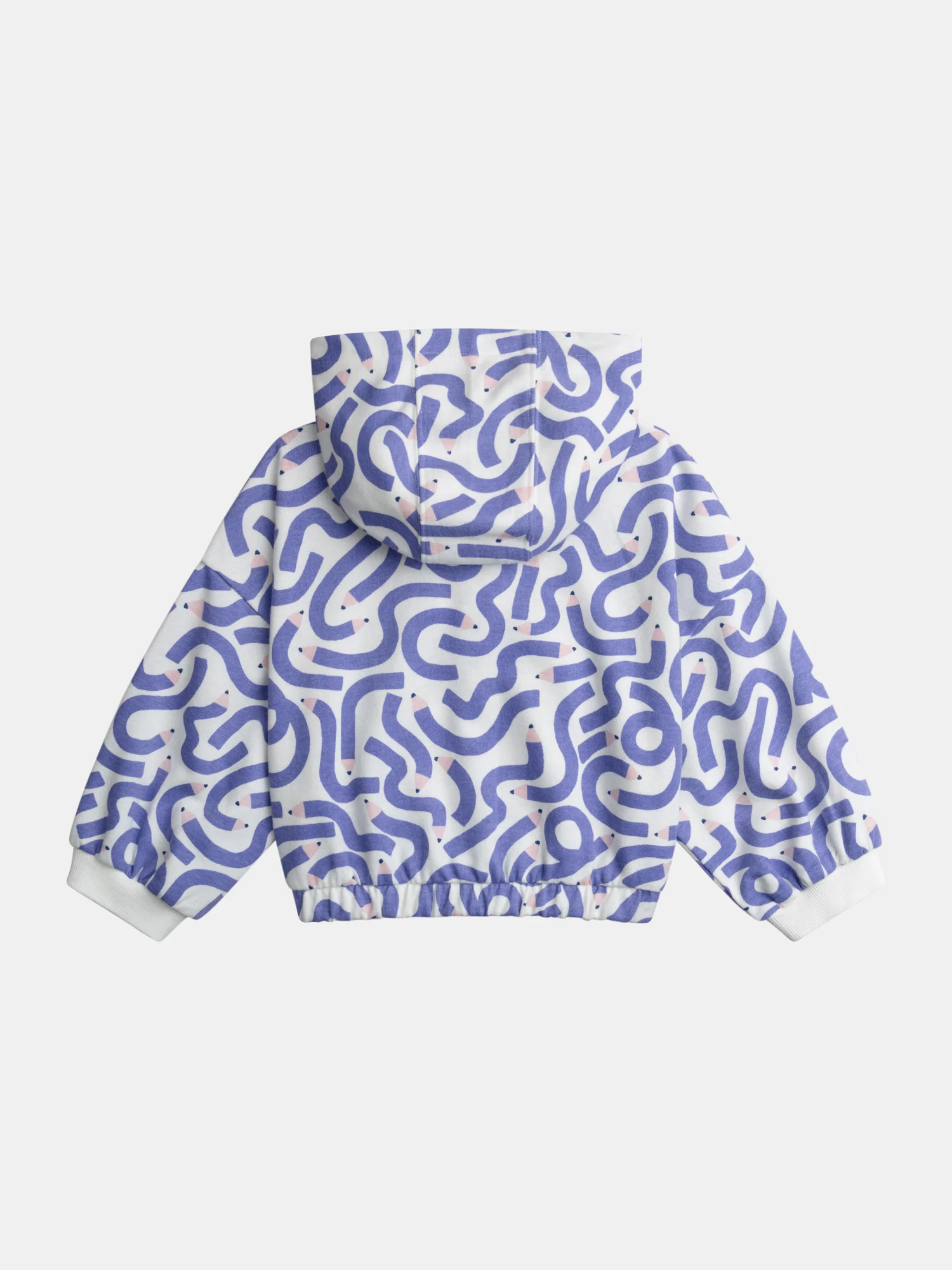 Haut de jogging écru imprimé crayons pour fille - Image 4
