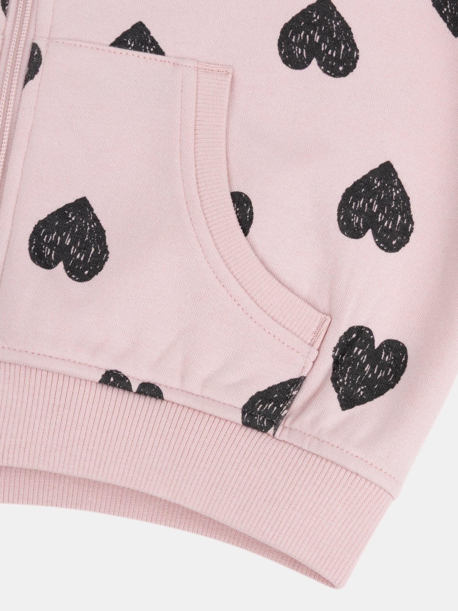Haut de jogging rose imprimé coeur pour fille - Image 6