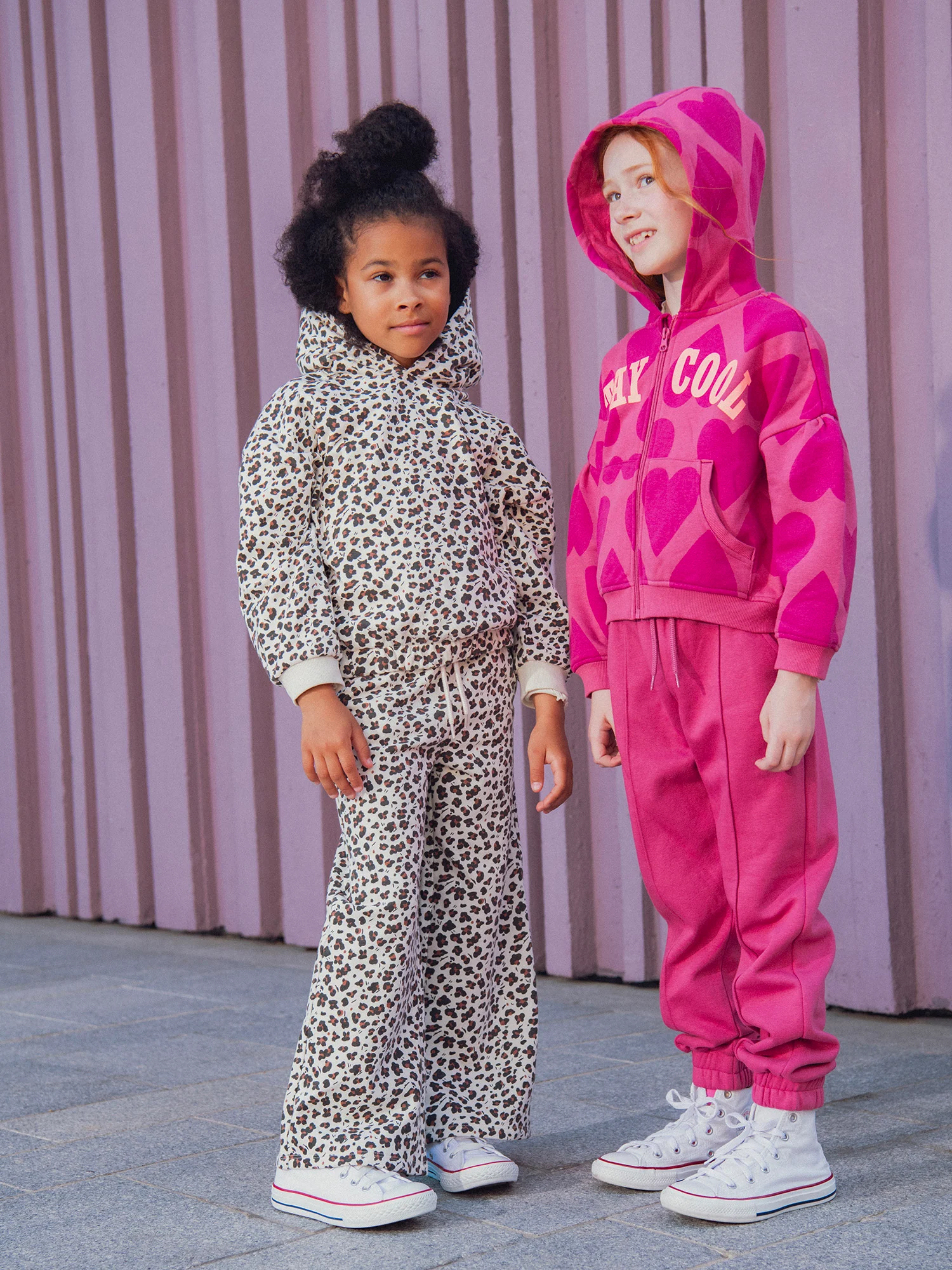 Haut de jogging beige a imprimé animal pour fille - Image 3