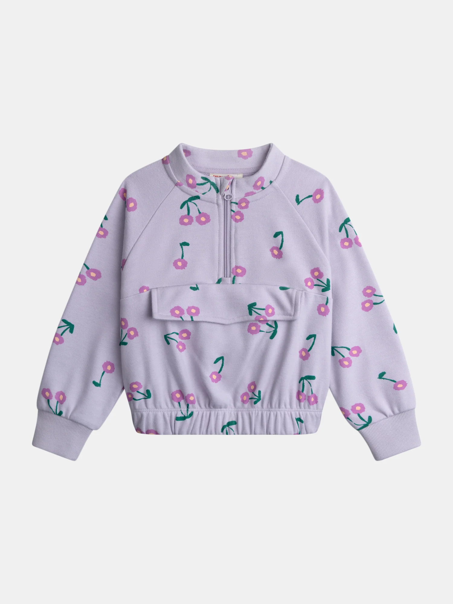 Haut de jogging violet imprimé fleurs pour fille
