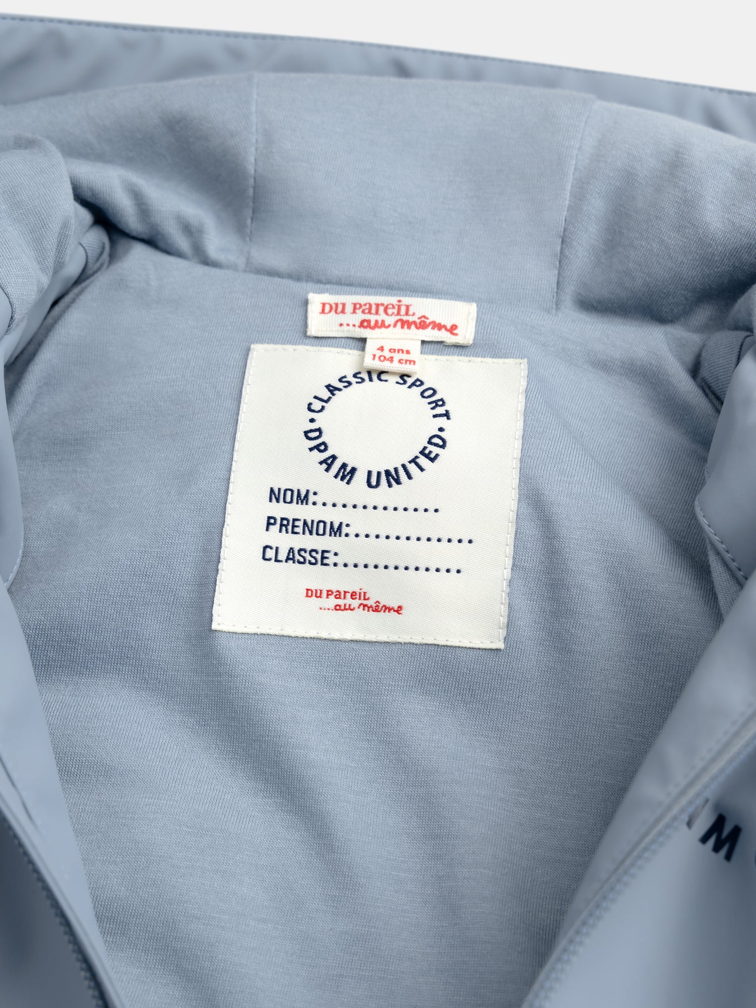 Imperméable bleu à capuche pour garçon - Image 6